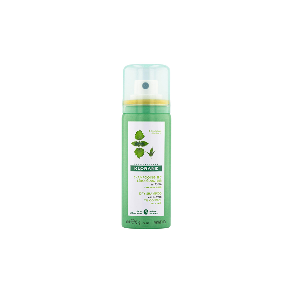 Klorane - Ortie - Shampoing sec séboréducteur à l’Ortie - L’original - Cheveux gras 50 ml