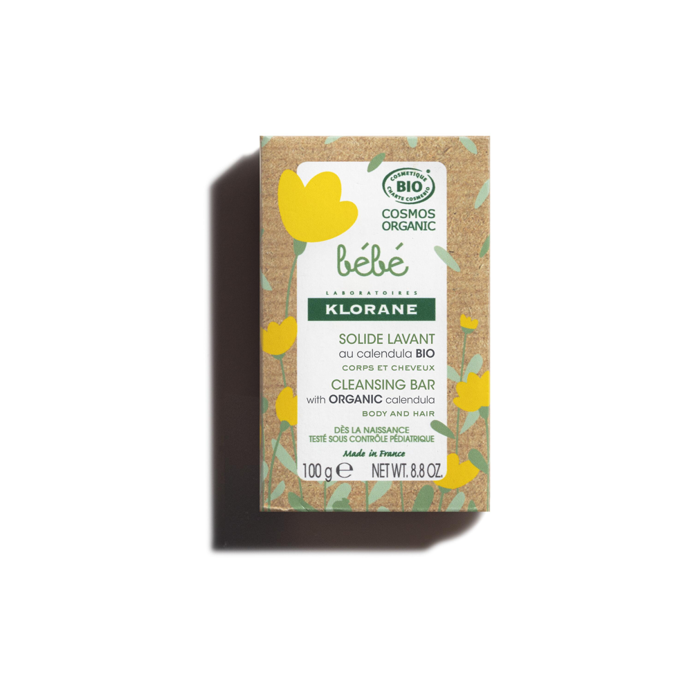 Klorane Solide lavant au Calendula - Corps et Cheveux - Bébé 100 g