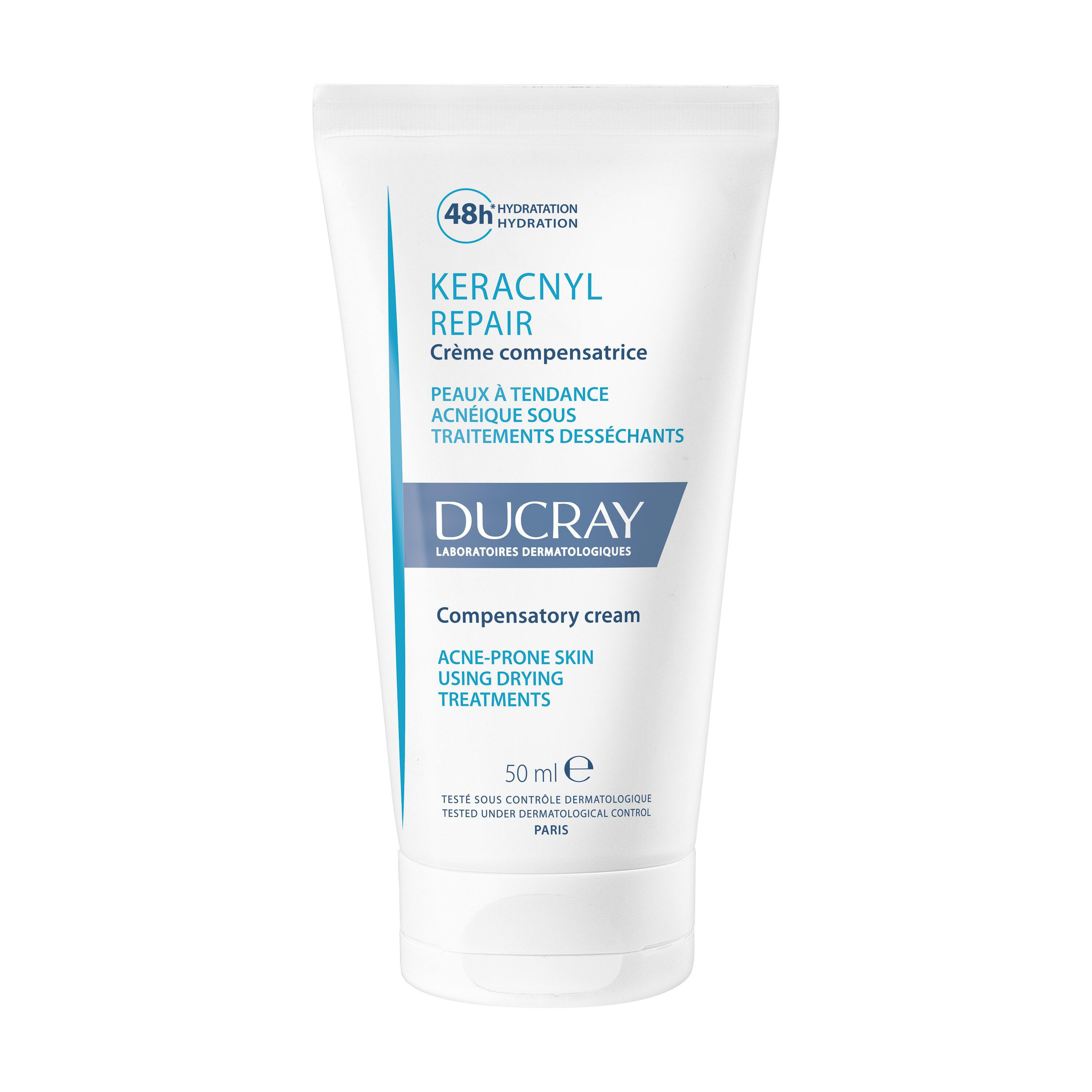 Crème Visage Compensatrice Répare Et Apaise Keracnyl Repair Ducray Le Tube De 50ml