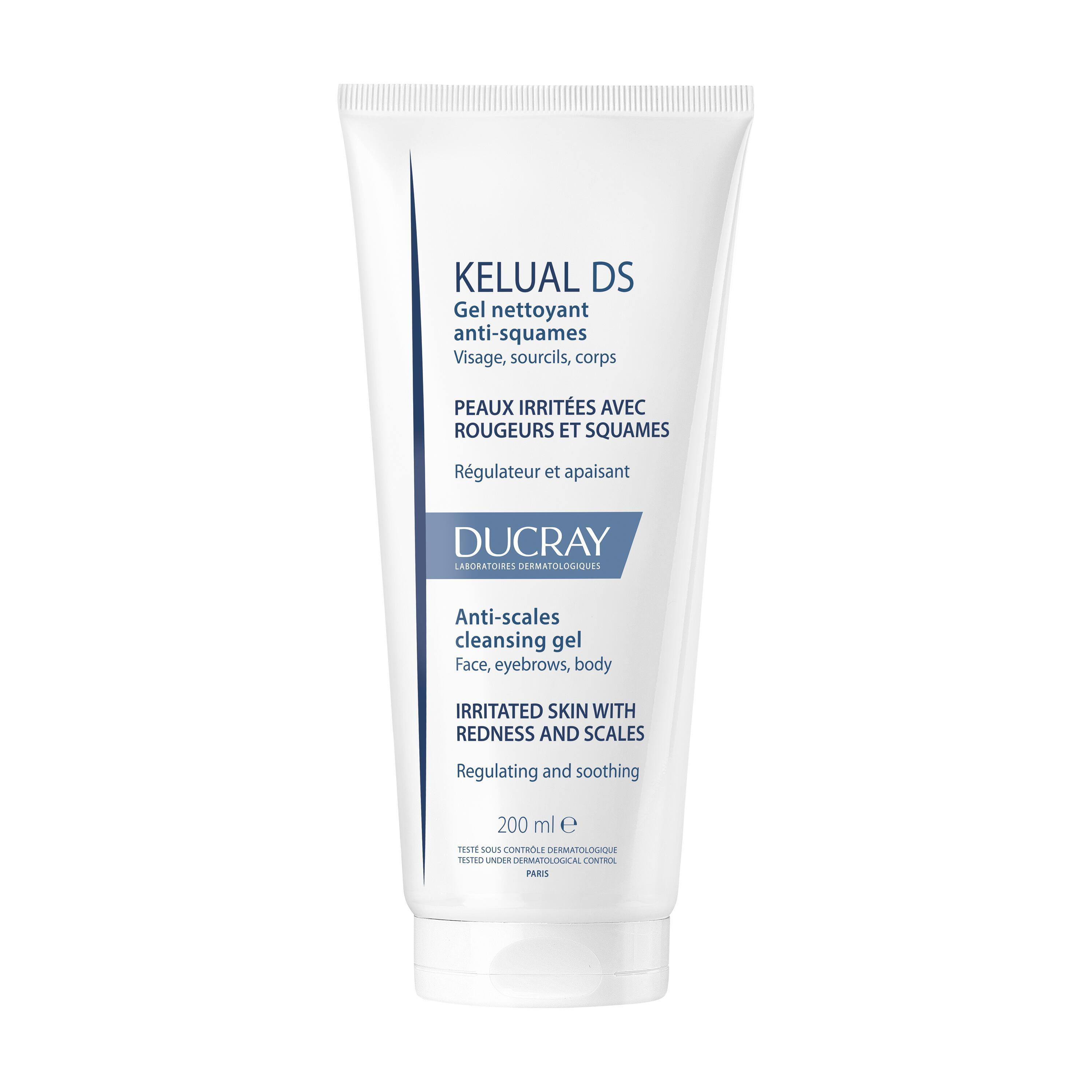 Ducray Gel Nettoyant Anti Squames Visage Kelual DS 200ml
