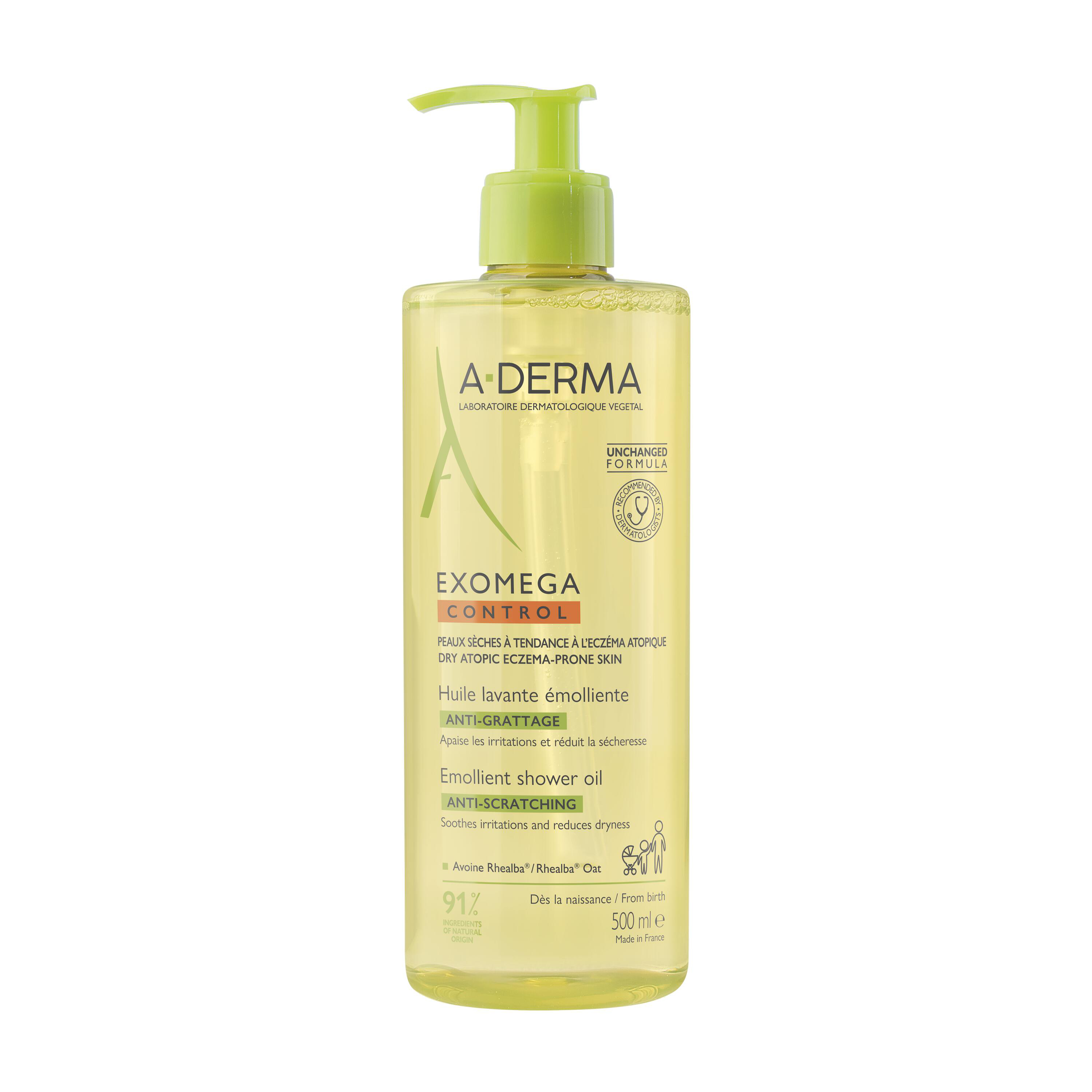 A derma exomega control huile lavante emolliente anti grattage 500ml - vue 2