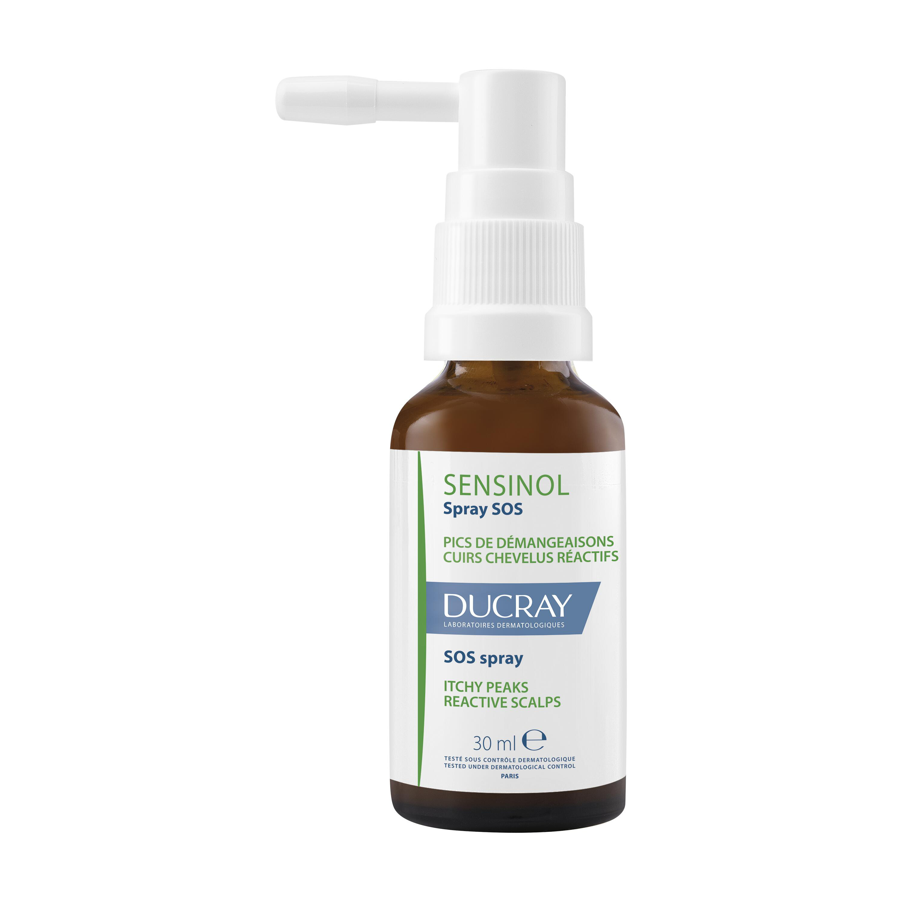 Spray Cheveux Sensinol Sos Pics De Démangeaisons Cuirs Chevelus Réactifs Ducray Le Flacon De 30ml