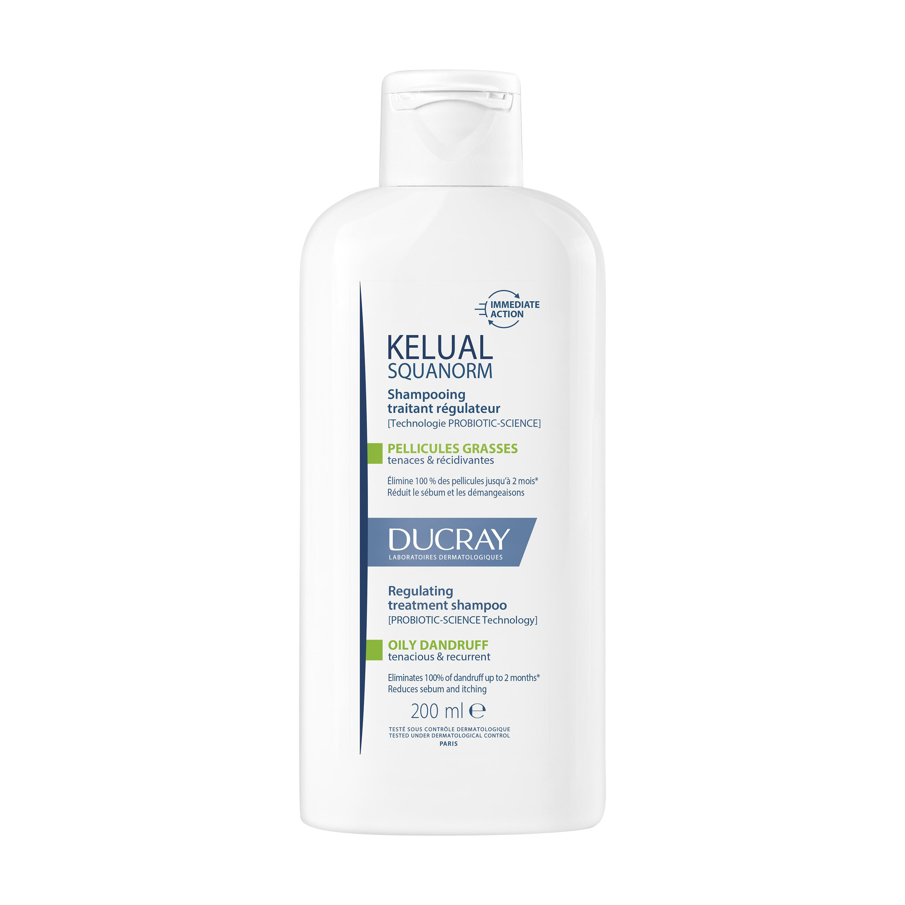 Shampooing Kelual Squanorm Pellicules Grasses Ducray Le Flacon De 200ml - vue 2