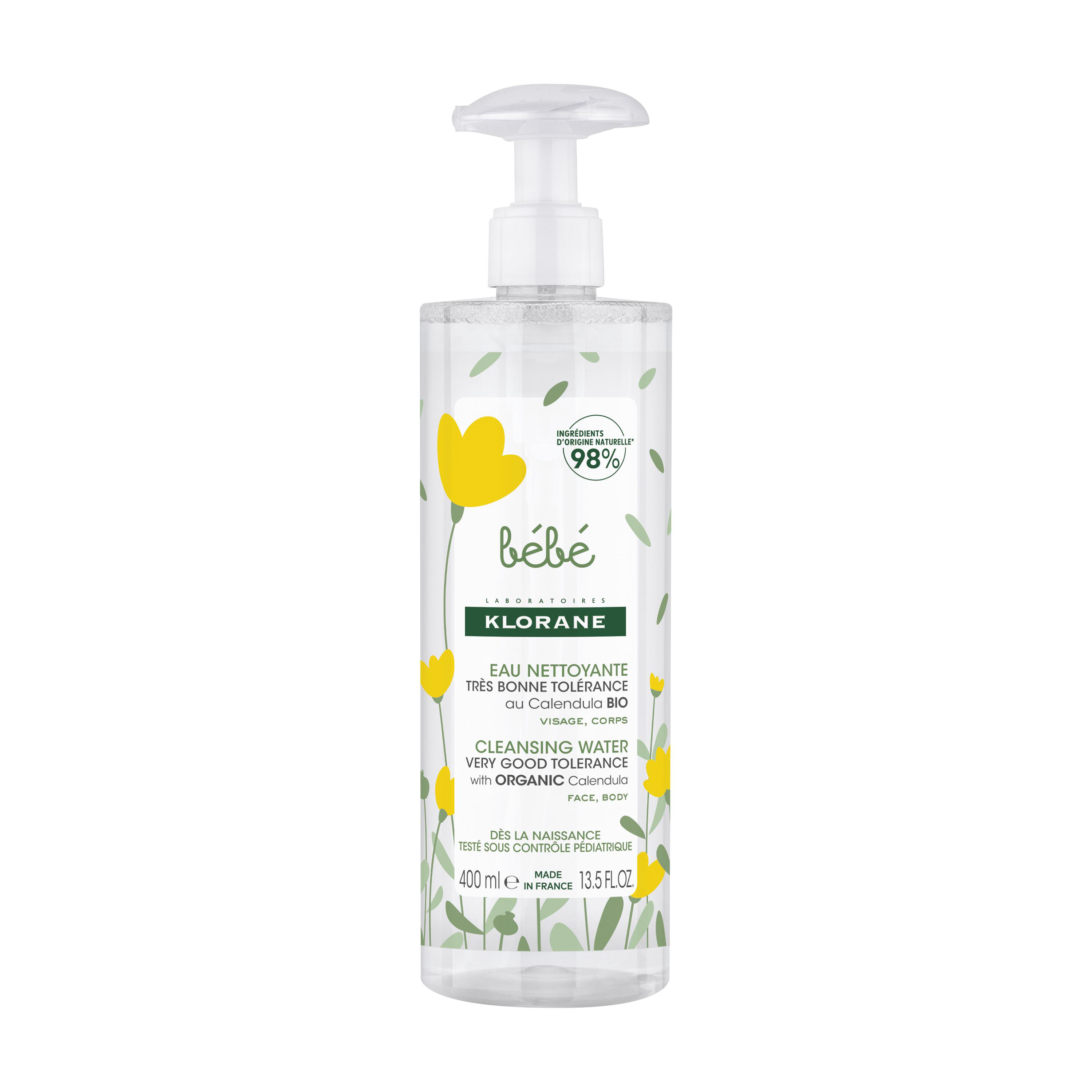 Eau Nettoyante Sans Rinçage Bébé Klorane La Bouteille De 400ml