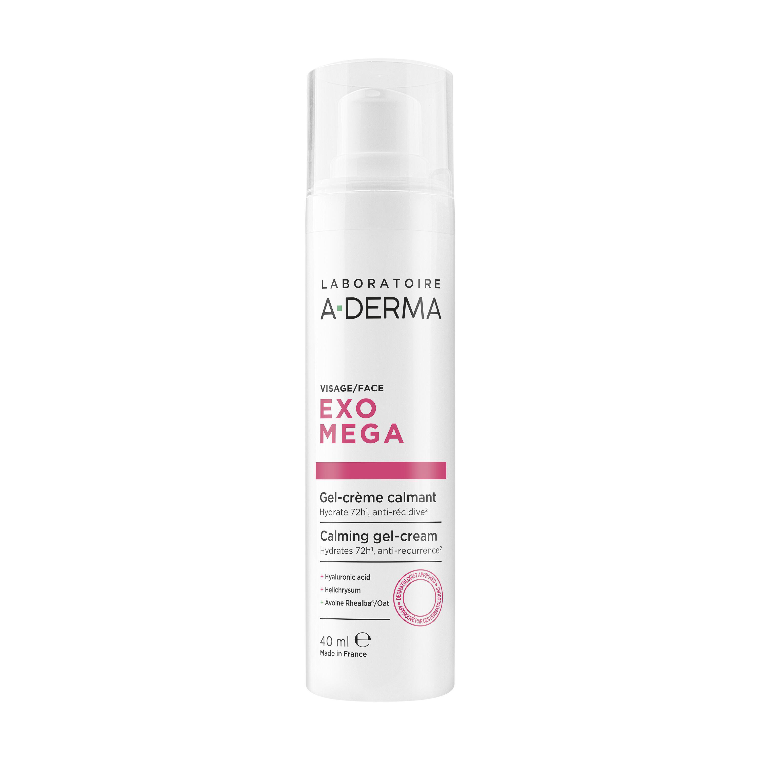 Exomega gel crema facial calmante 40 ml - vue 2