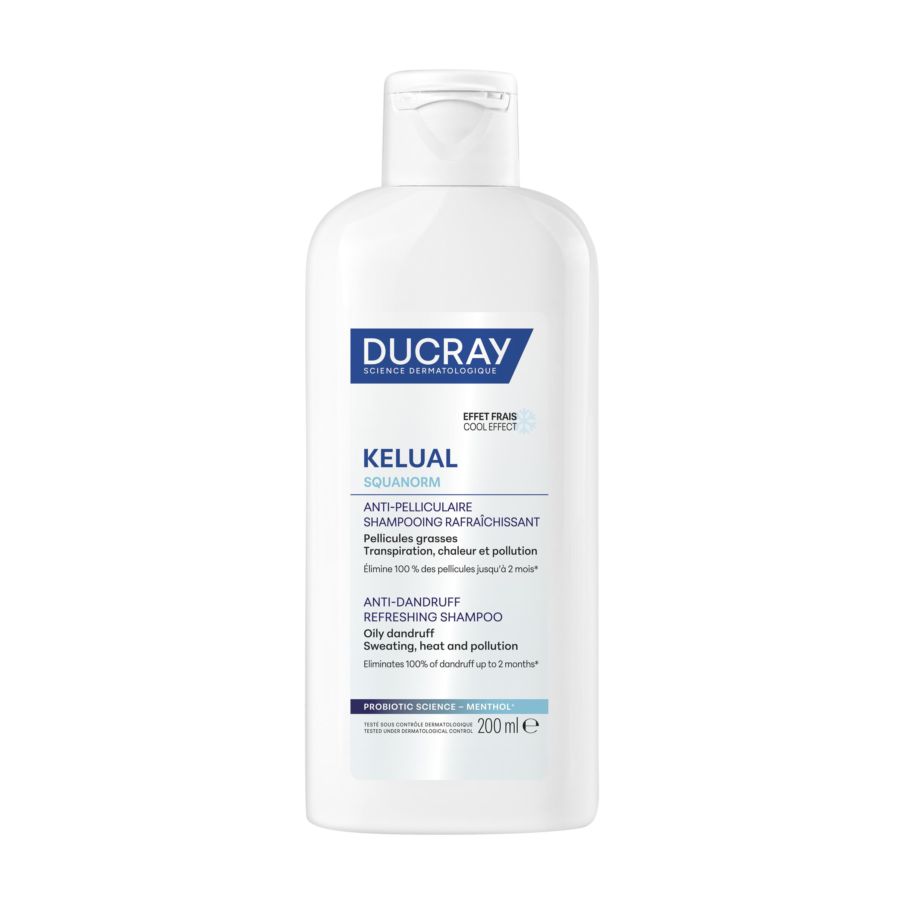 Ducray shampooing rafraîchissant anti pelliculaire Kelual Squanorm 200 ml