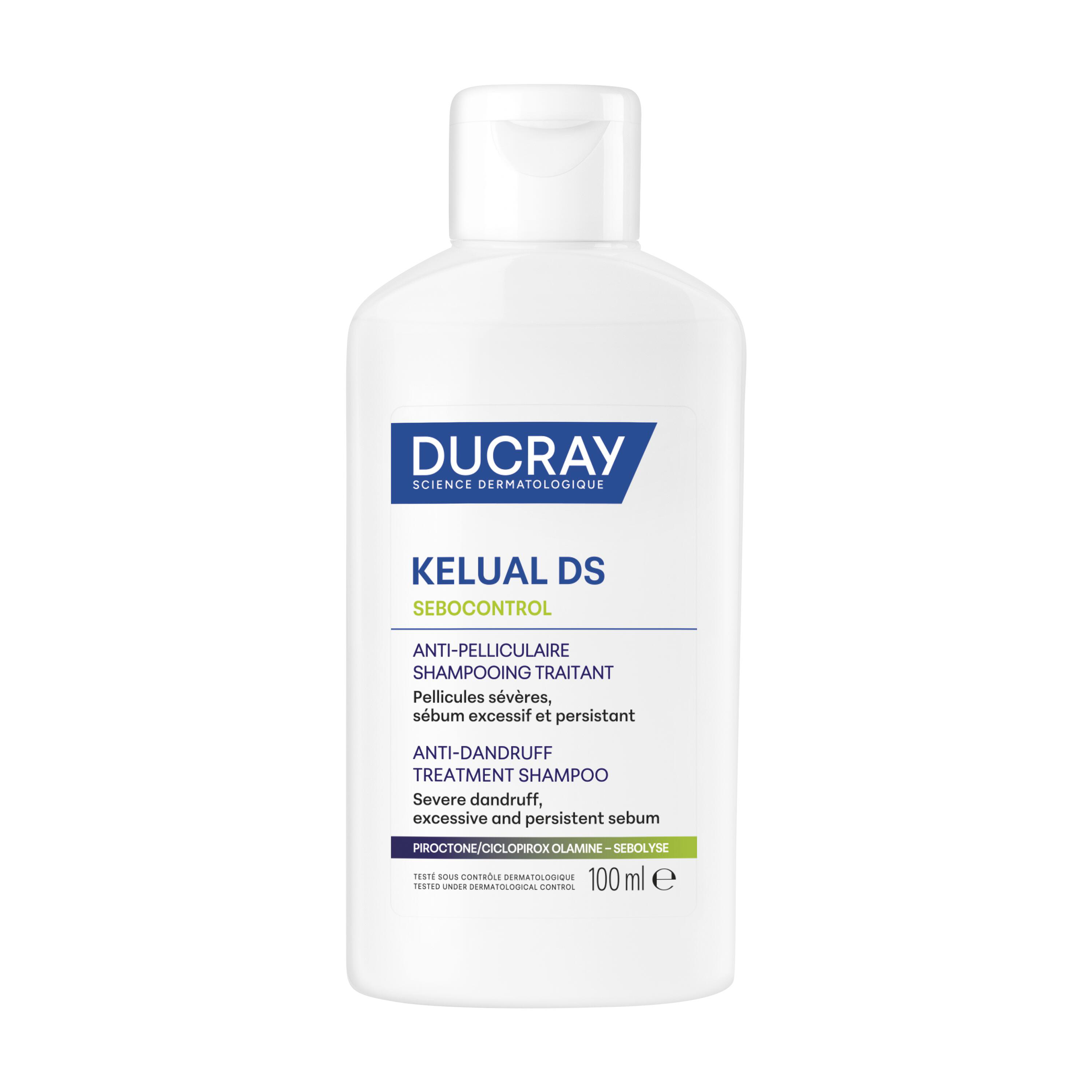Ducray Shampooing traitant anti pelliculaire KELUAL DS SEBOCONTROL 100 ml