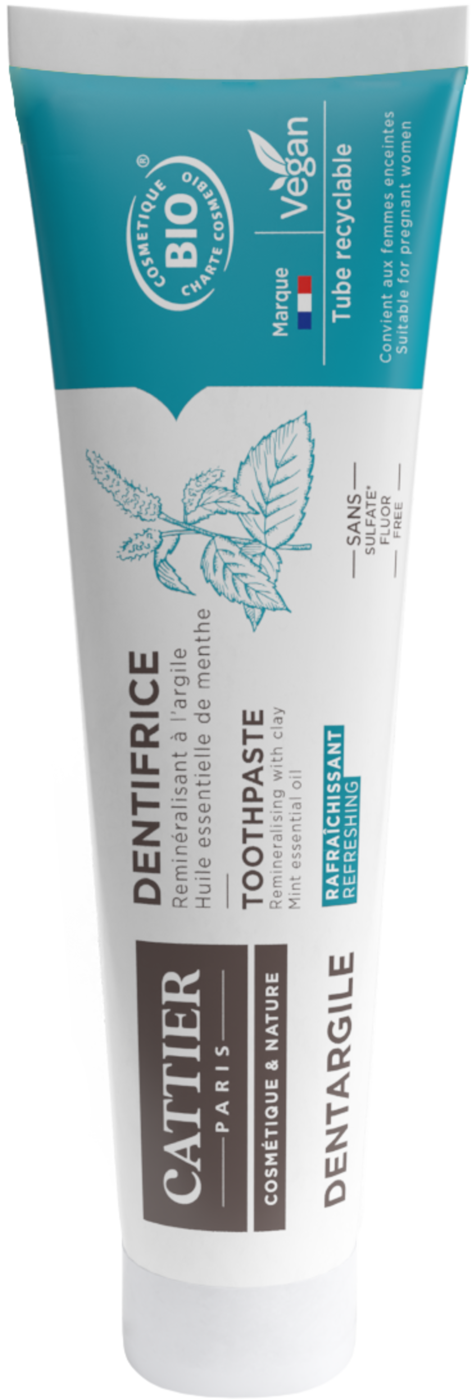 Dentargile dentifrice rafraîchissant bio 75ml