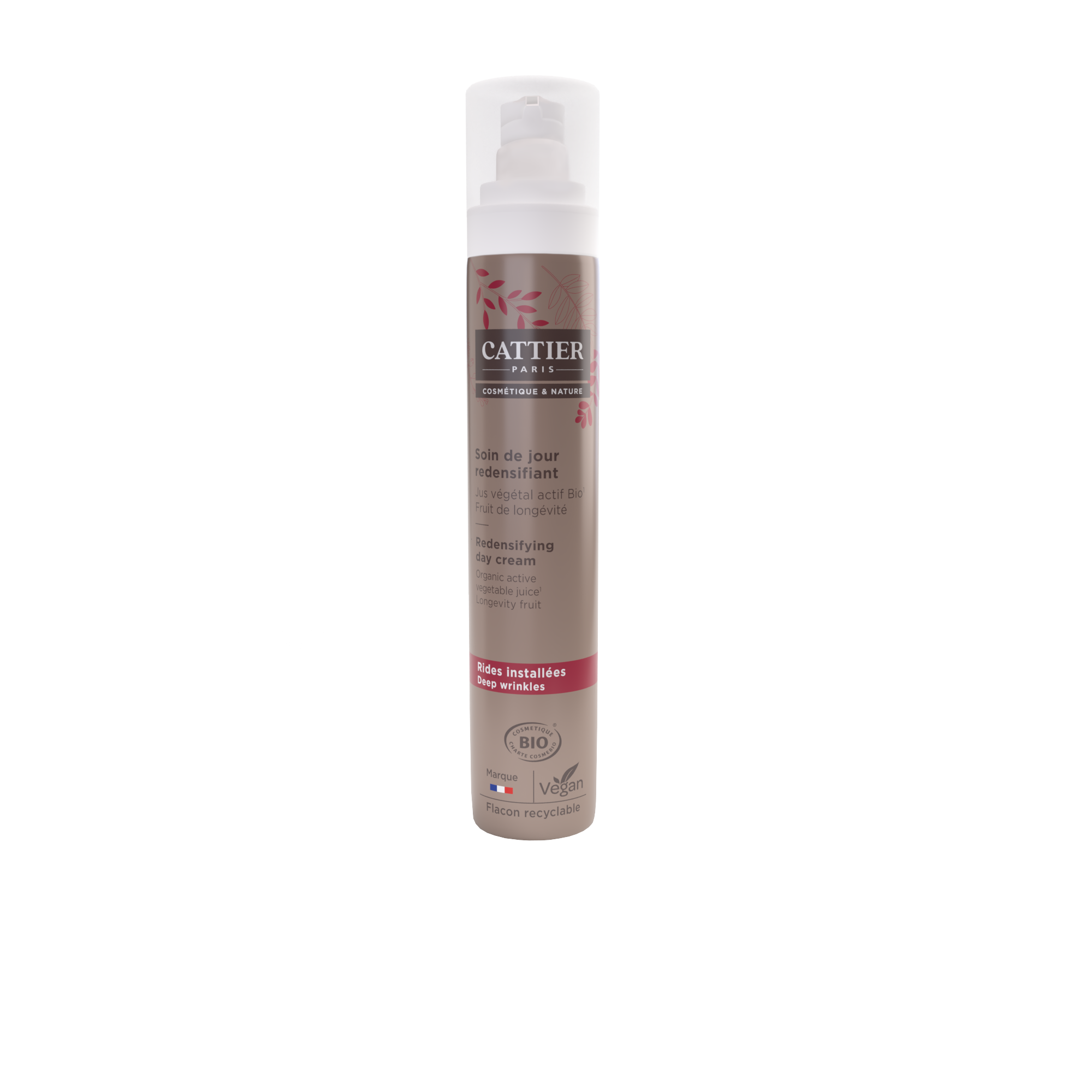 Soin Visage Soin Du Jour Redensifiantau Jus Végétal Actif Bio Et Fruit De Longévité Cattier Le Flacon De 50ml - vue 2