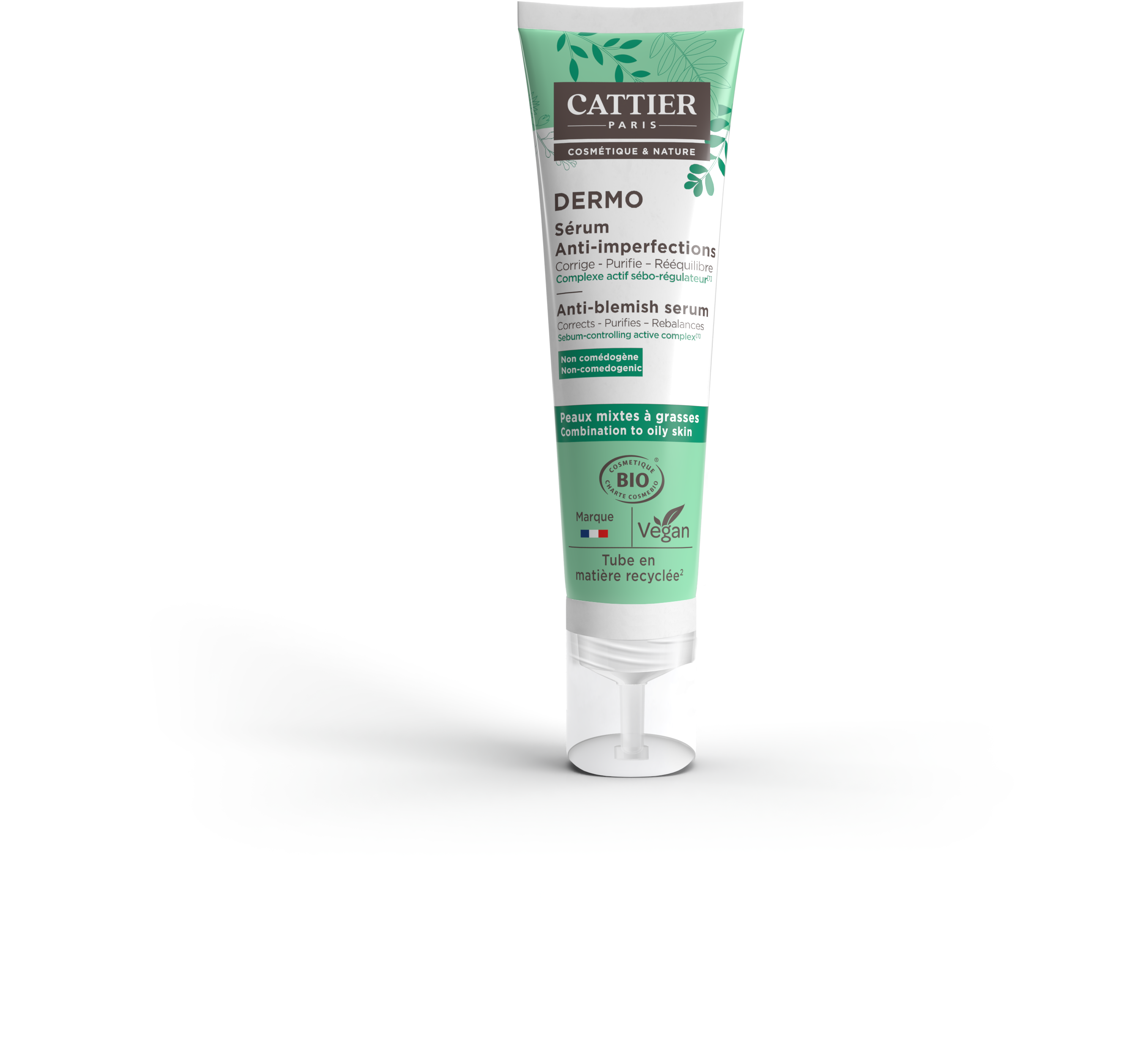 Soin Visage Dermo Sérum Anti Imperfections Peaux Mixtes À Grasses Bio Cattier Le Flacon De 30ml