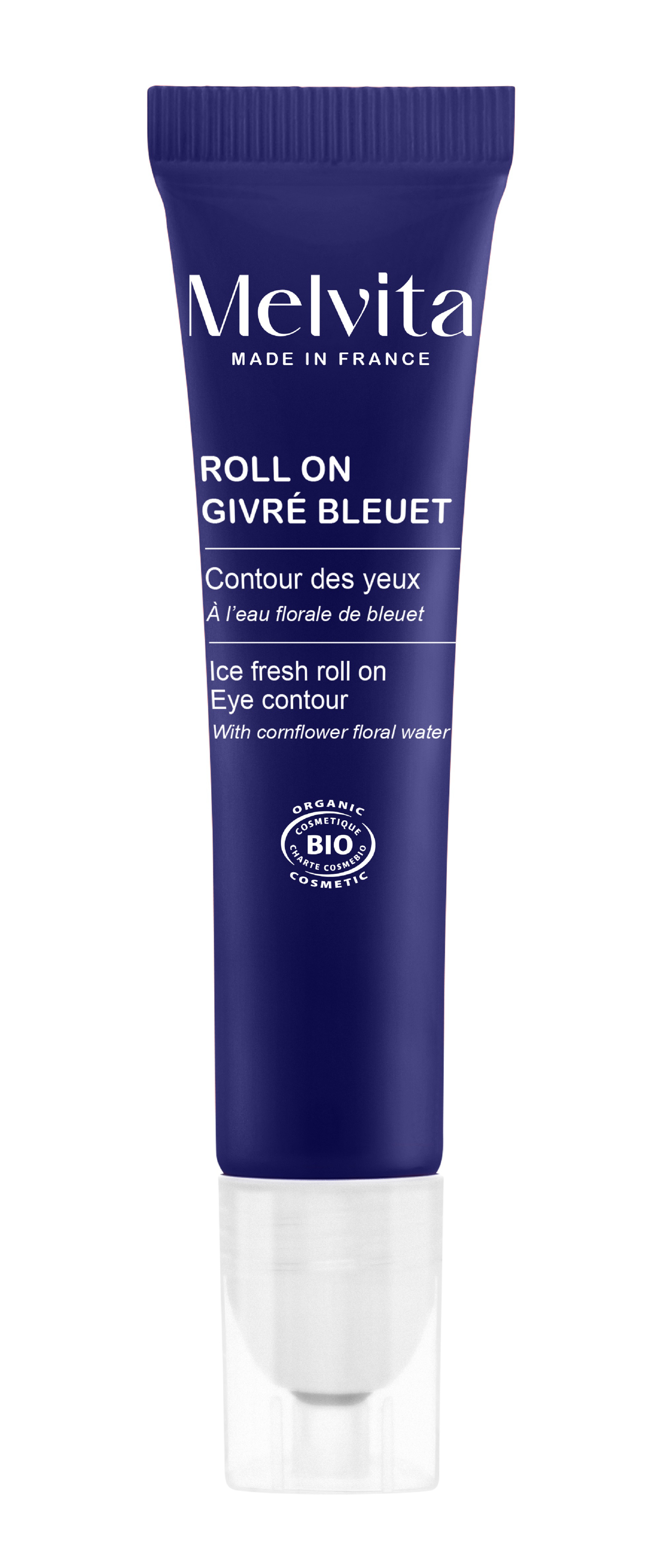 Melvita Roll-On Contour des Yeux Givré Bleuet Bio 10ml