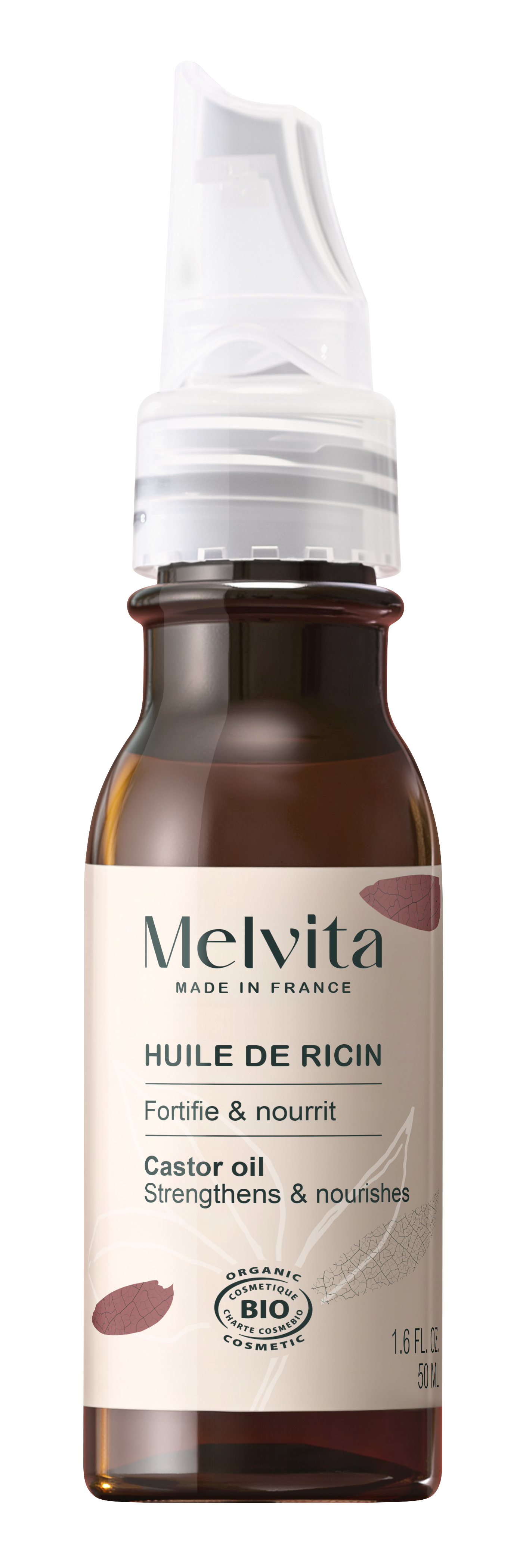 Melvita huile de ricin bio 50ml - vue 2