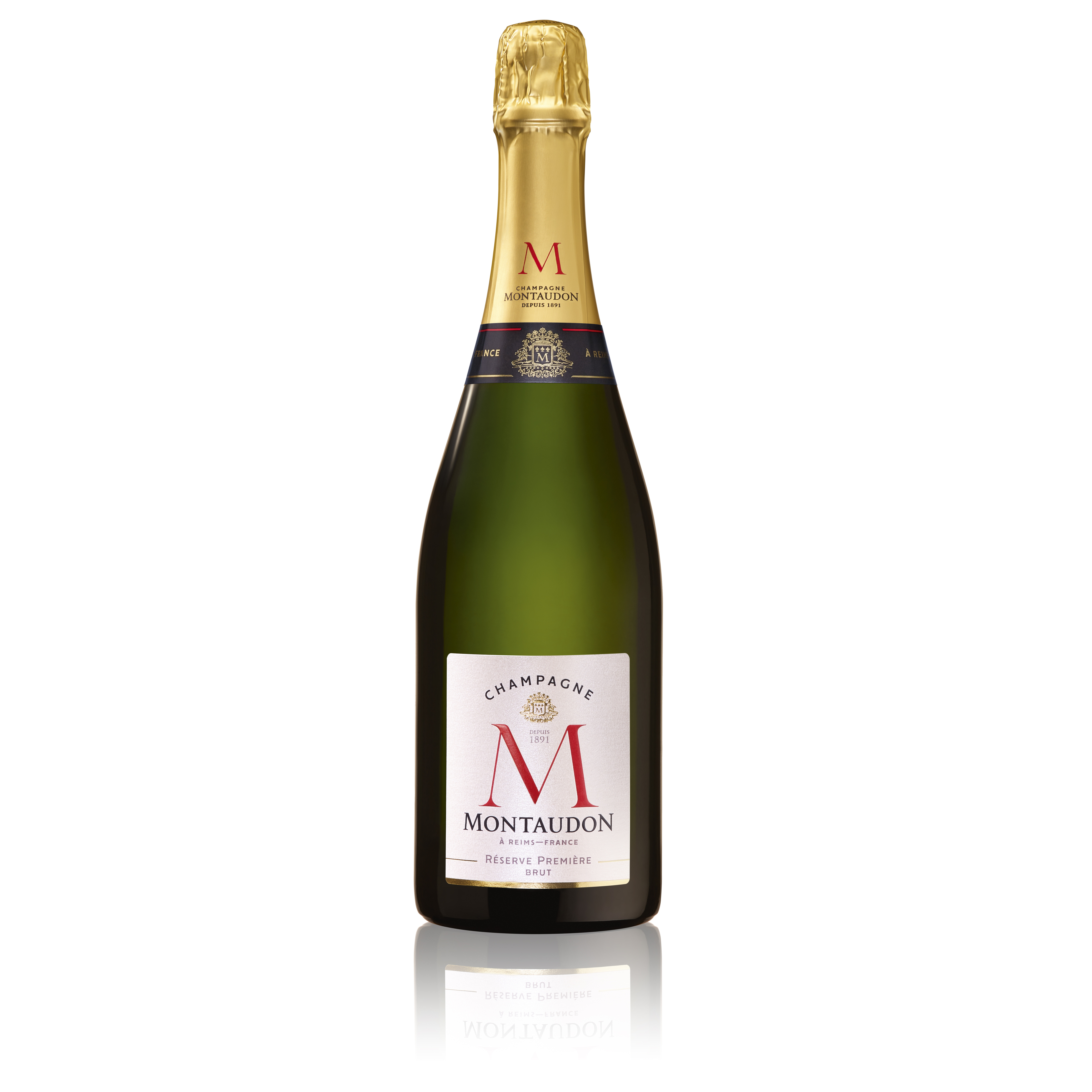 Montaudon R&eacute;serve Premi&egrave;re, Non Mill, A.O.P Champagne Brut, Vin Blanc