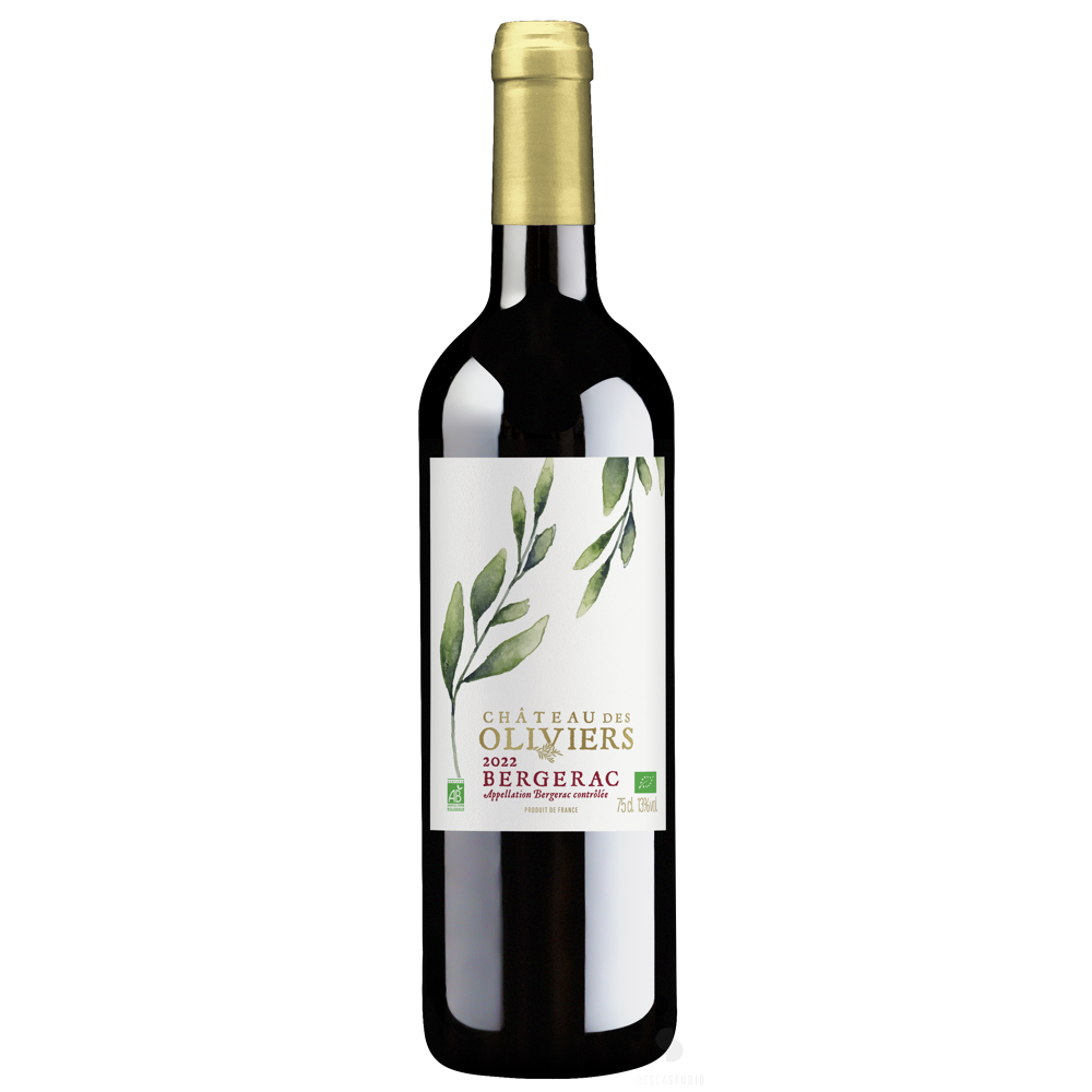 Château Des Oliviers BIO, 2022 - Bergerac AOP - Rouge - 75 cl