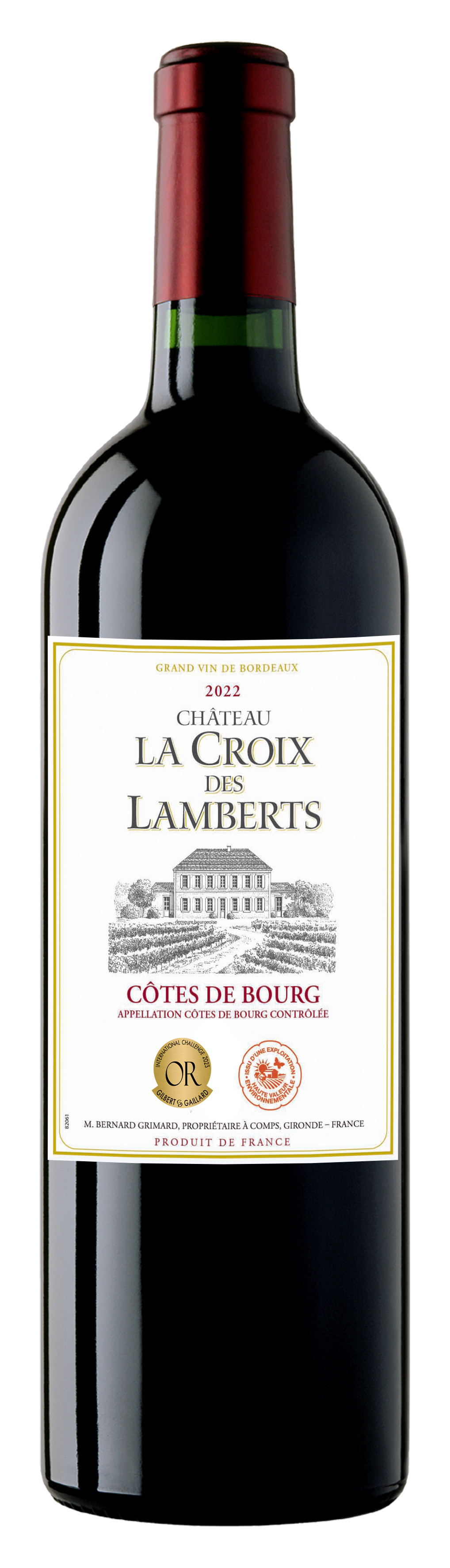 Châteaux La Crois des Lamberts, 2022 - Côtes de Bourg AOP - Rouge - 75 cl