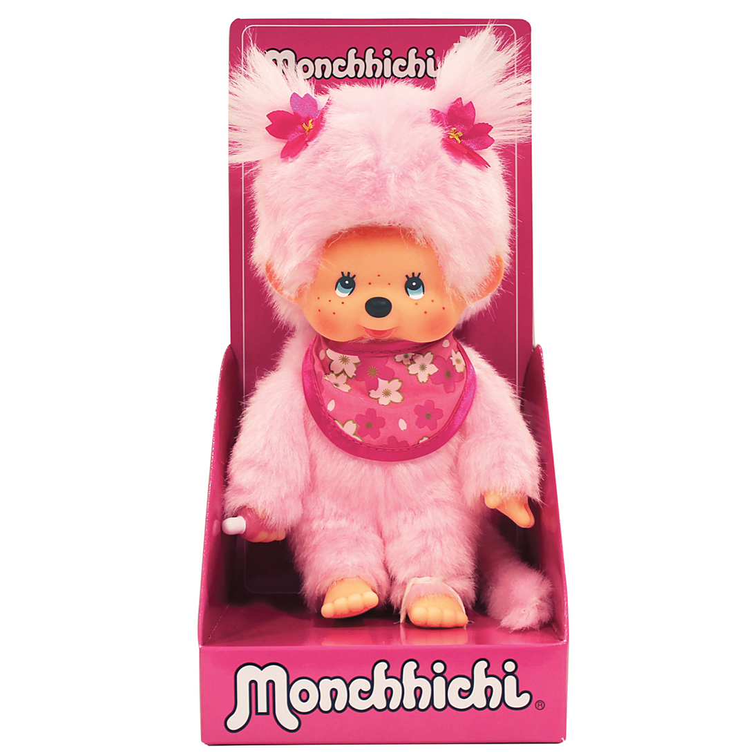 Bandai Monchhichi Peluche Pinky Sakura 20 cm 24289 - vue 2