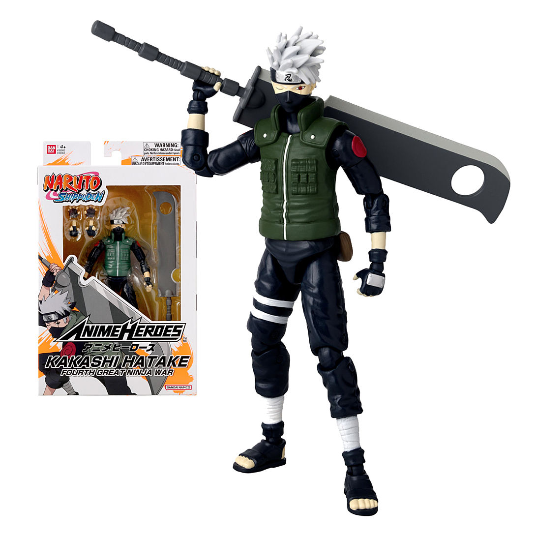Bandai - Anime Heroes - Naruto Shippuden - Figurine Anime heroes 17 cm - Kakashi Hatake (Fourth Great Ninja War) - 36963