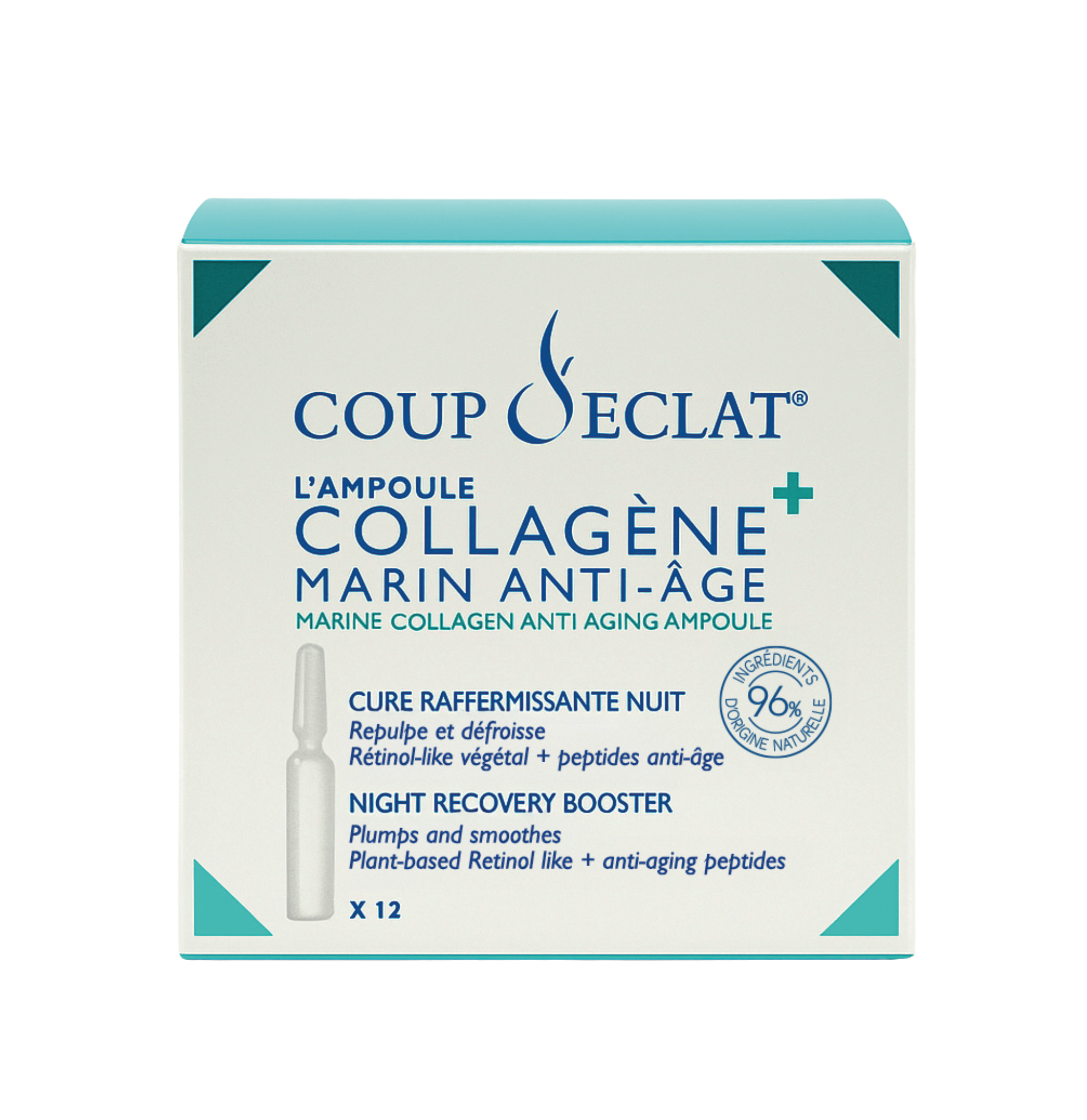 Coup d'Eclat L'Ampoule Collagene + Marin Anti-âge 12 x 1 ml