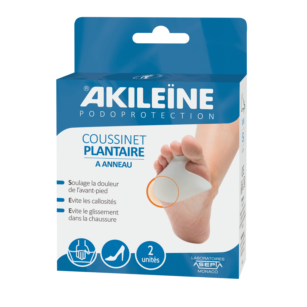 Podoprotection coussinet plantaire à anneau 2 unités
