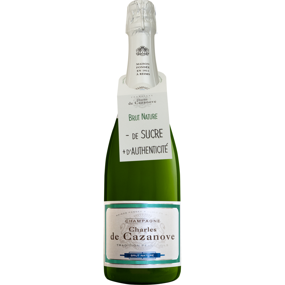 Champagne Charles de Cazanove - Brut Nature - 75 cl