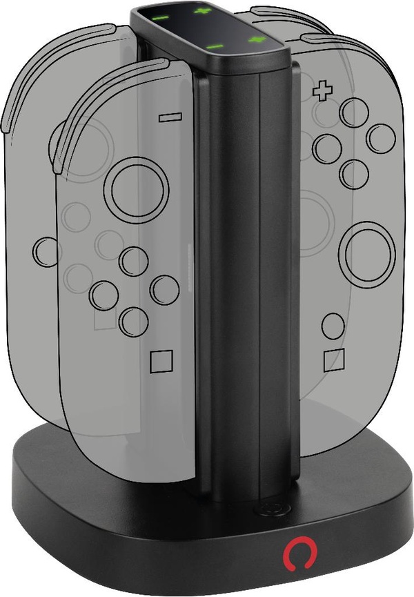 Station de rechargement KONIX 2 paires de manettes Joy Con Indicateur de charge LED Connexion USB A - vue 5