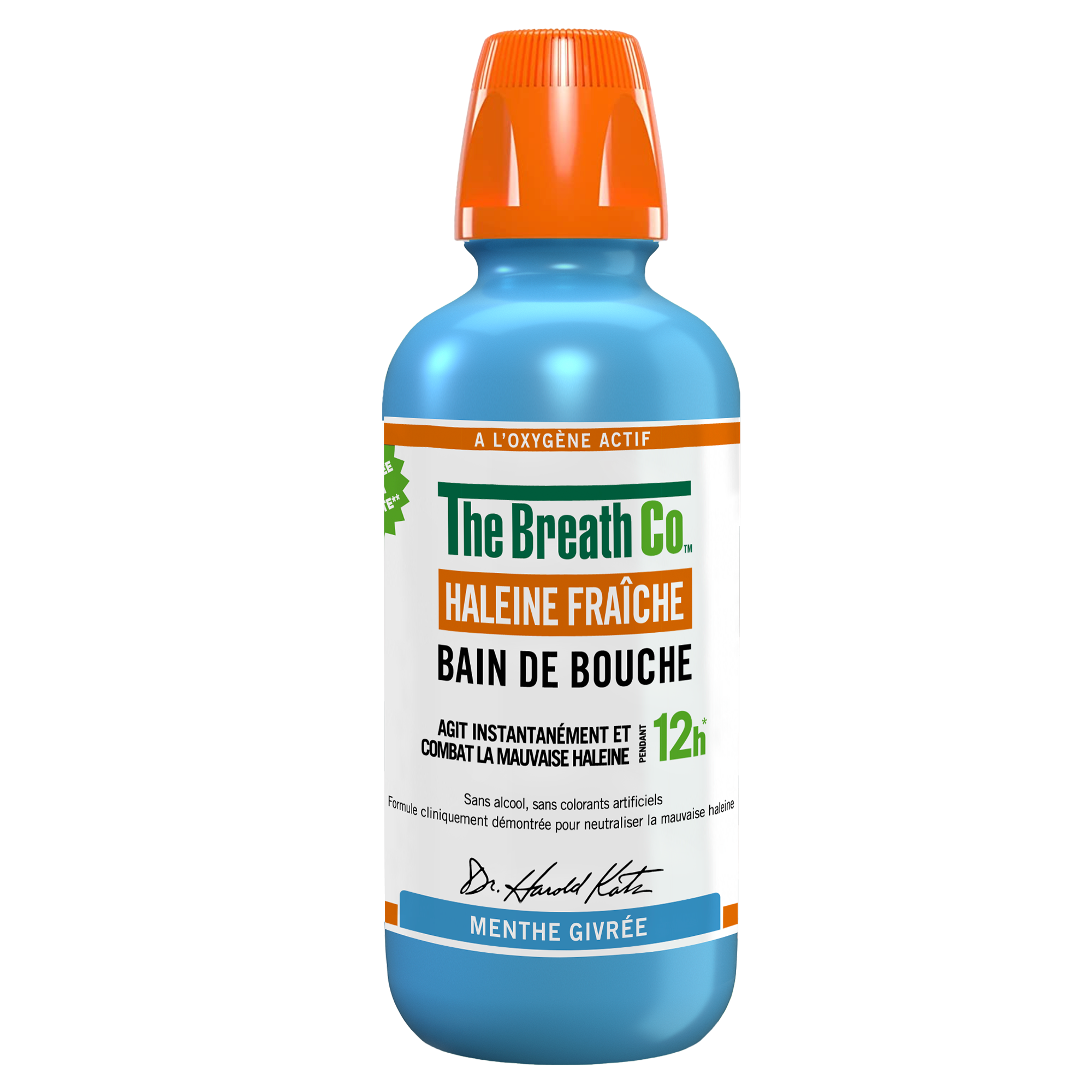 Bain De Bouche Haleine Fraîche Givrée The Breathco La Bouteille De 500ml