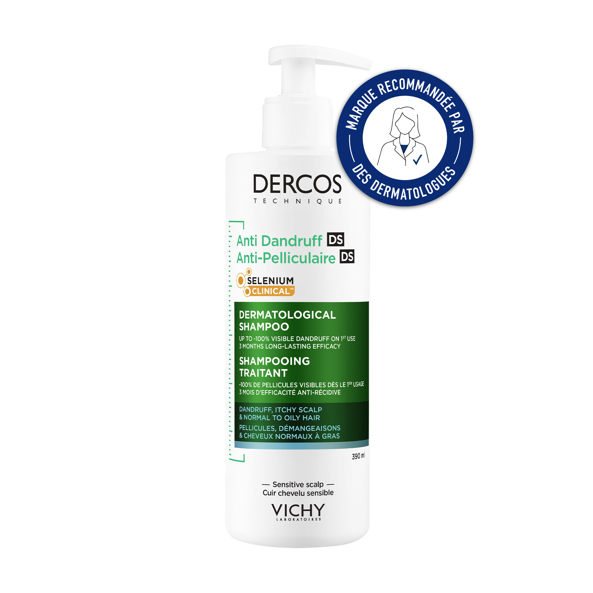 Shampoing Pellicule Et Démangeasion Vichy Laboratoires Le Flacon De 200ml - vue 5