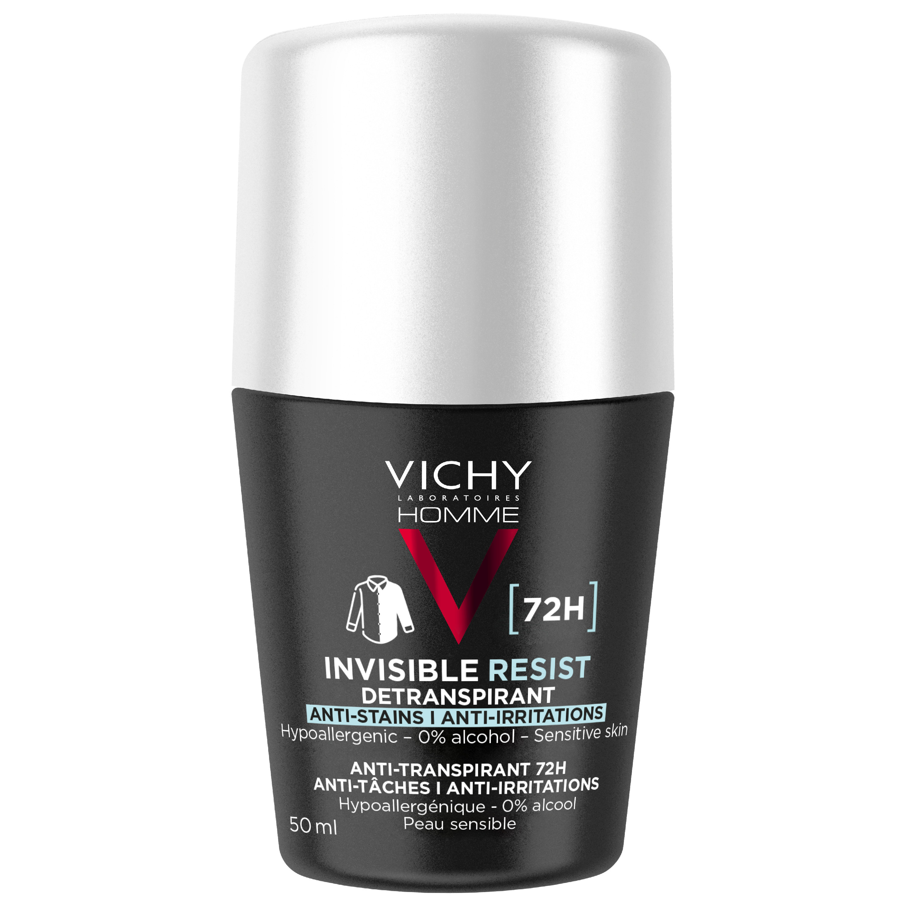 Déodorant Homme Invisible Vichy Le Flacon De 50ml - vue 2