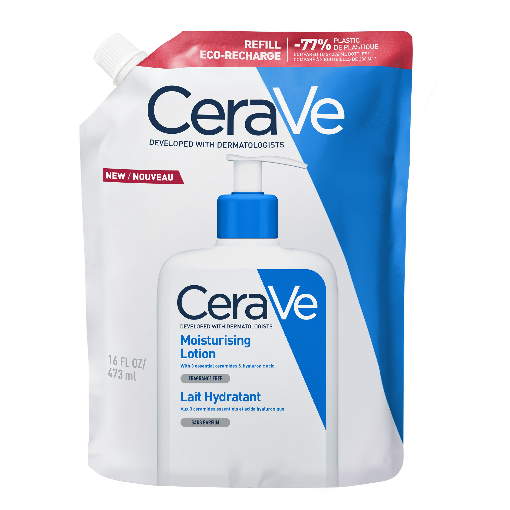 Cerave Lait Hydratant Eco Recharge 473ml - vue 2