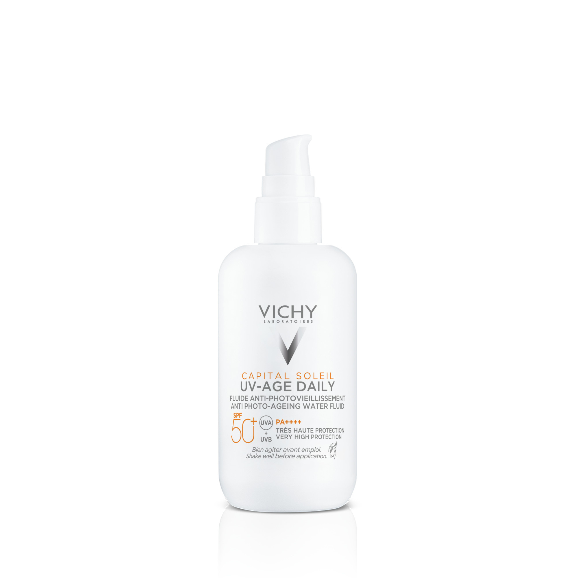 Soin Visage Capital Soleil Uv Age Daily Fluide Anti Photovieillissement Spf50 Vichy Le Flacon 80ml