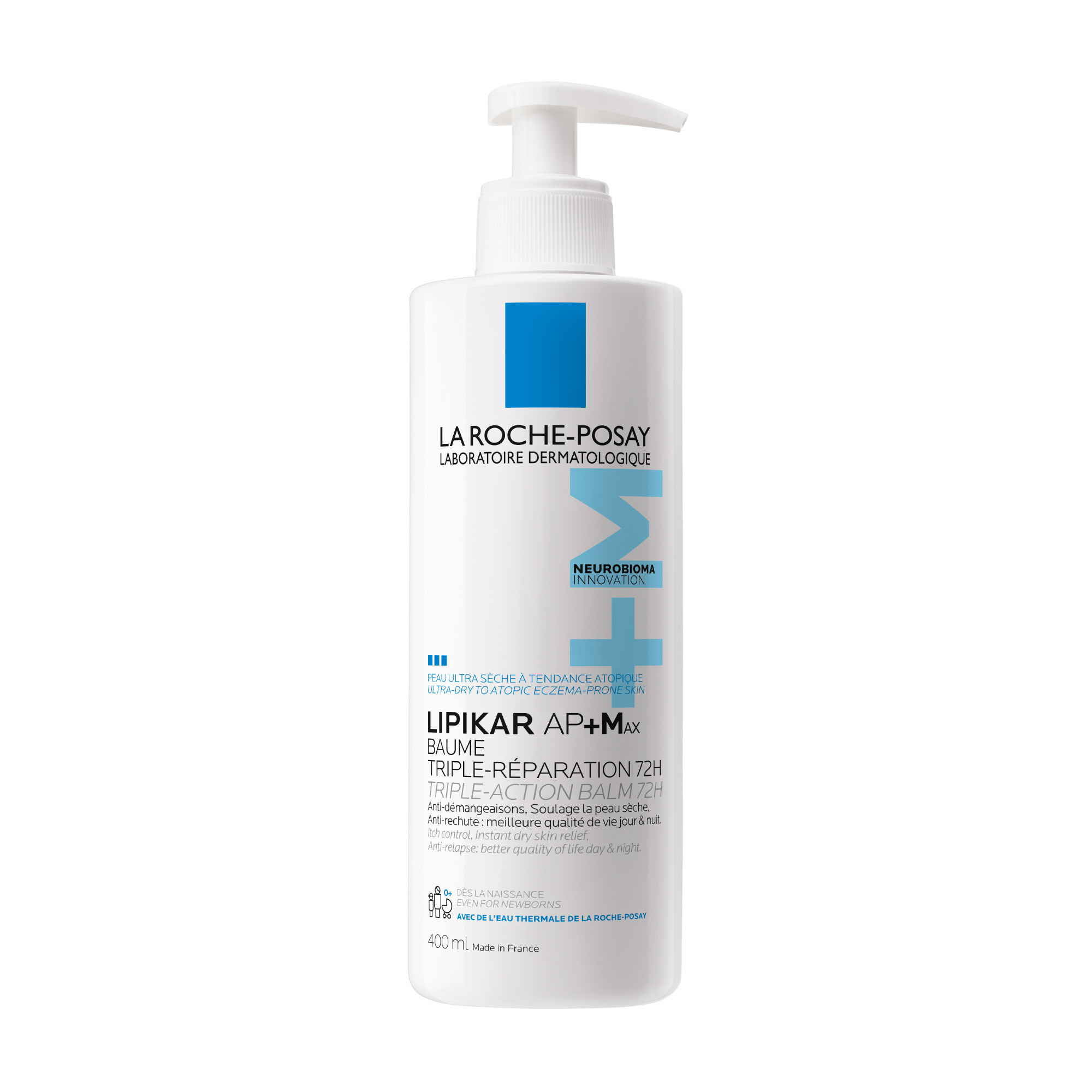 La Roche Posay Lipikar AP+Max Baume Triple Réparation Flacon pompe 400ml