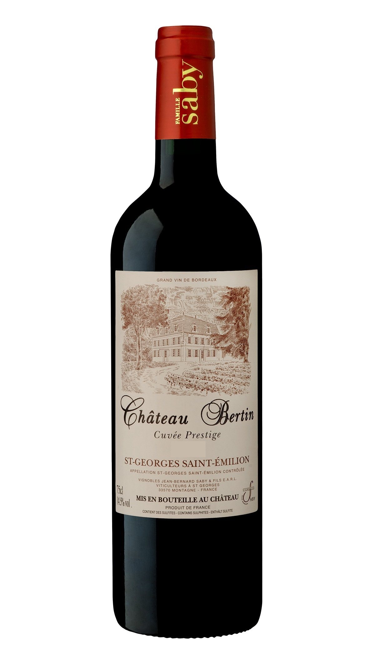 Château Bertin Cuvée Prestige, 2022 - Saint-Georges-Saint-Emilion AOP - Rouge - 75 cl