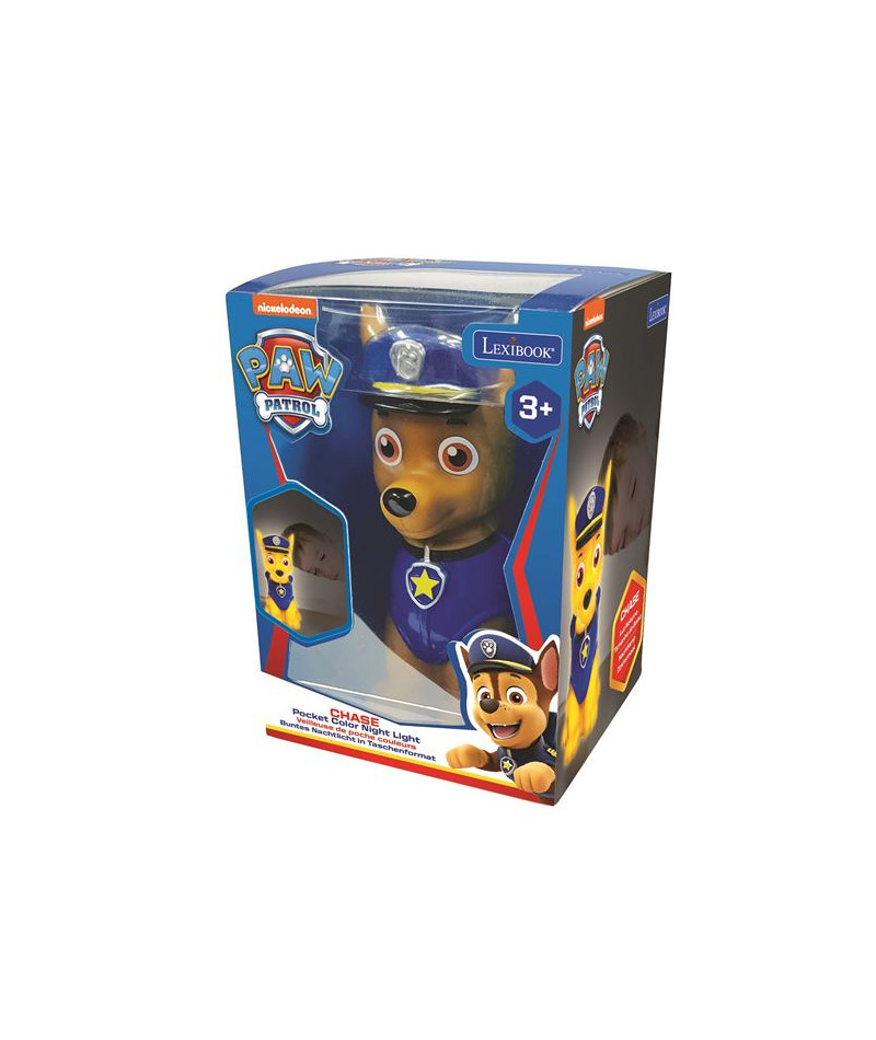 Veilleuse en 3D avec variation de couleurs design Pat Patrouille Chase Approx. 13cm
