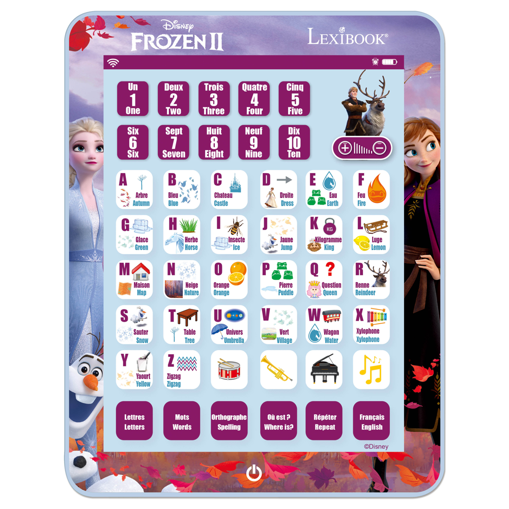 Tablette Éducative Bilingue la Reine des Neiges (FR/EN)