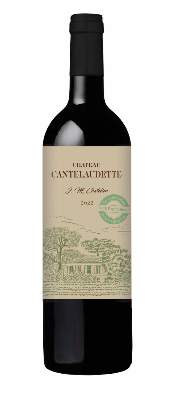 Château Cantelaudette, 2022 - Graves de vayres AOP - Rouge - 75 cl