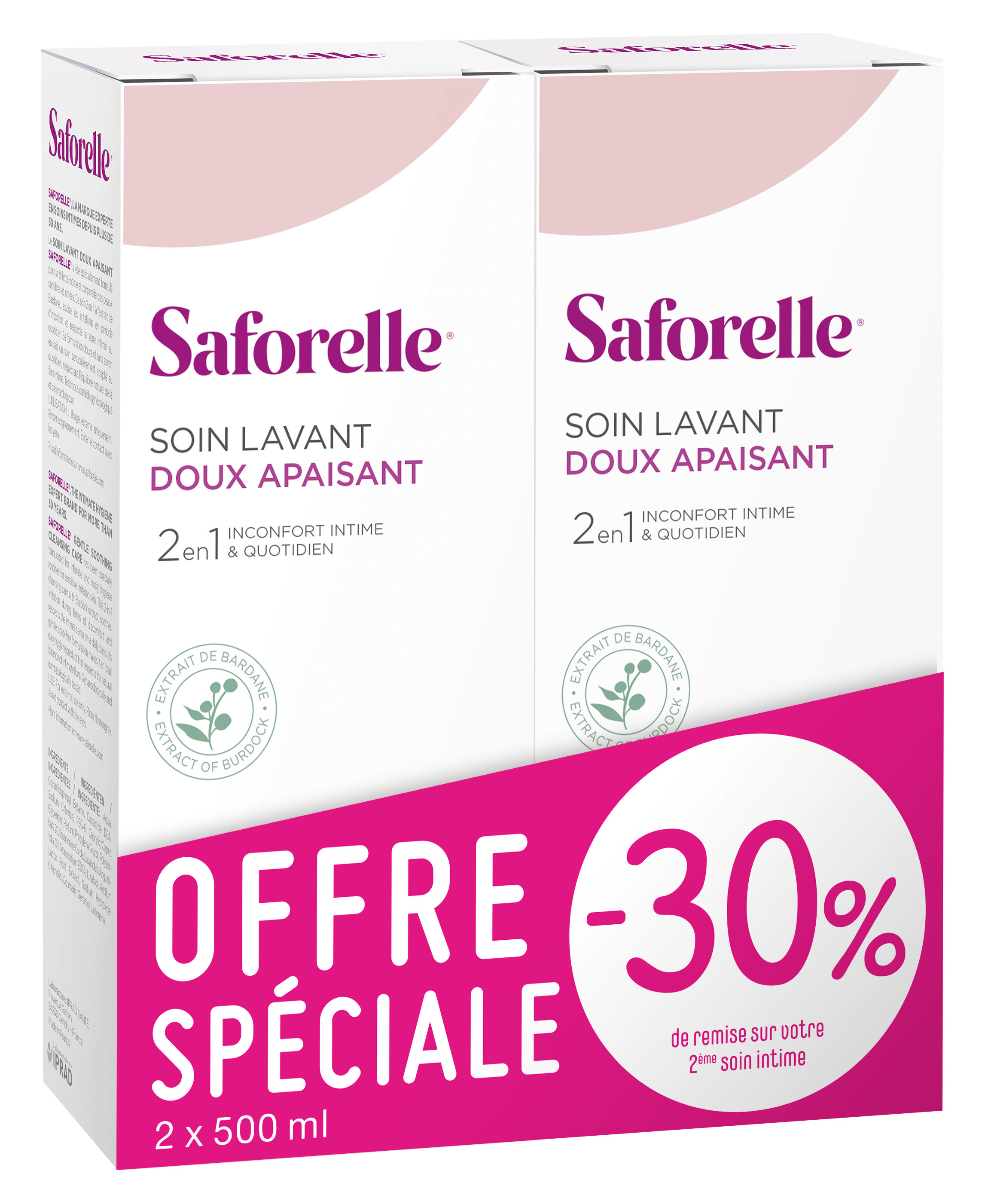 Soin lavant doux duo 2x500ml