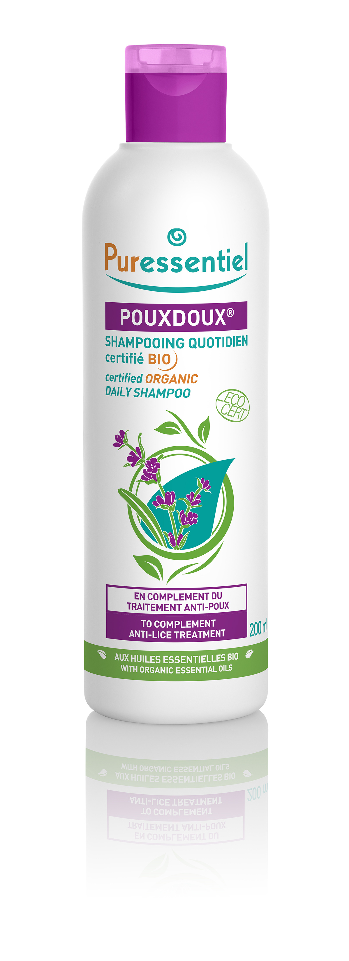 Shampooing quotidien poudoux® certifié bio 200ml