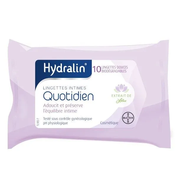 Hydralin Quotidien Lingettes x 10 