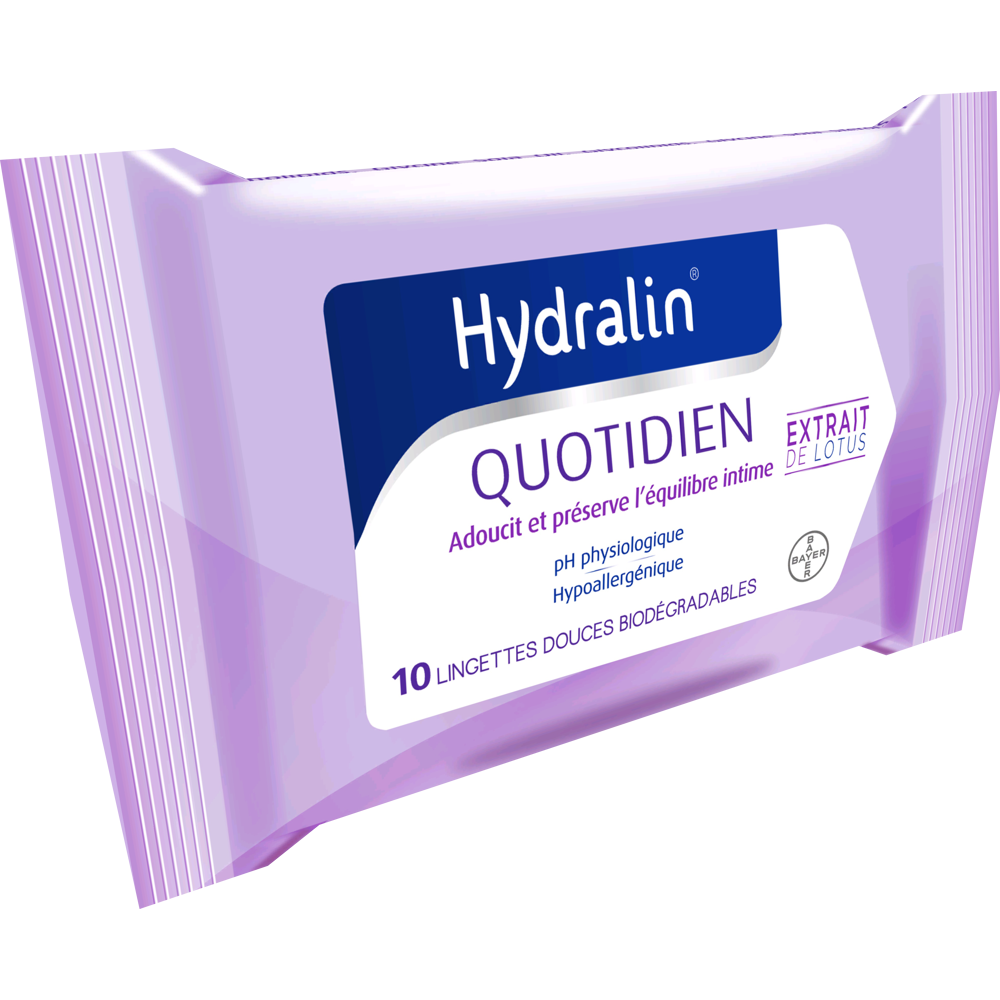 Hydralin Quotidien Lingettes x 10 