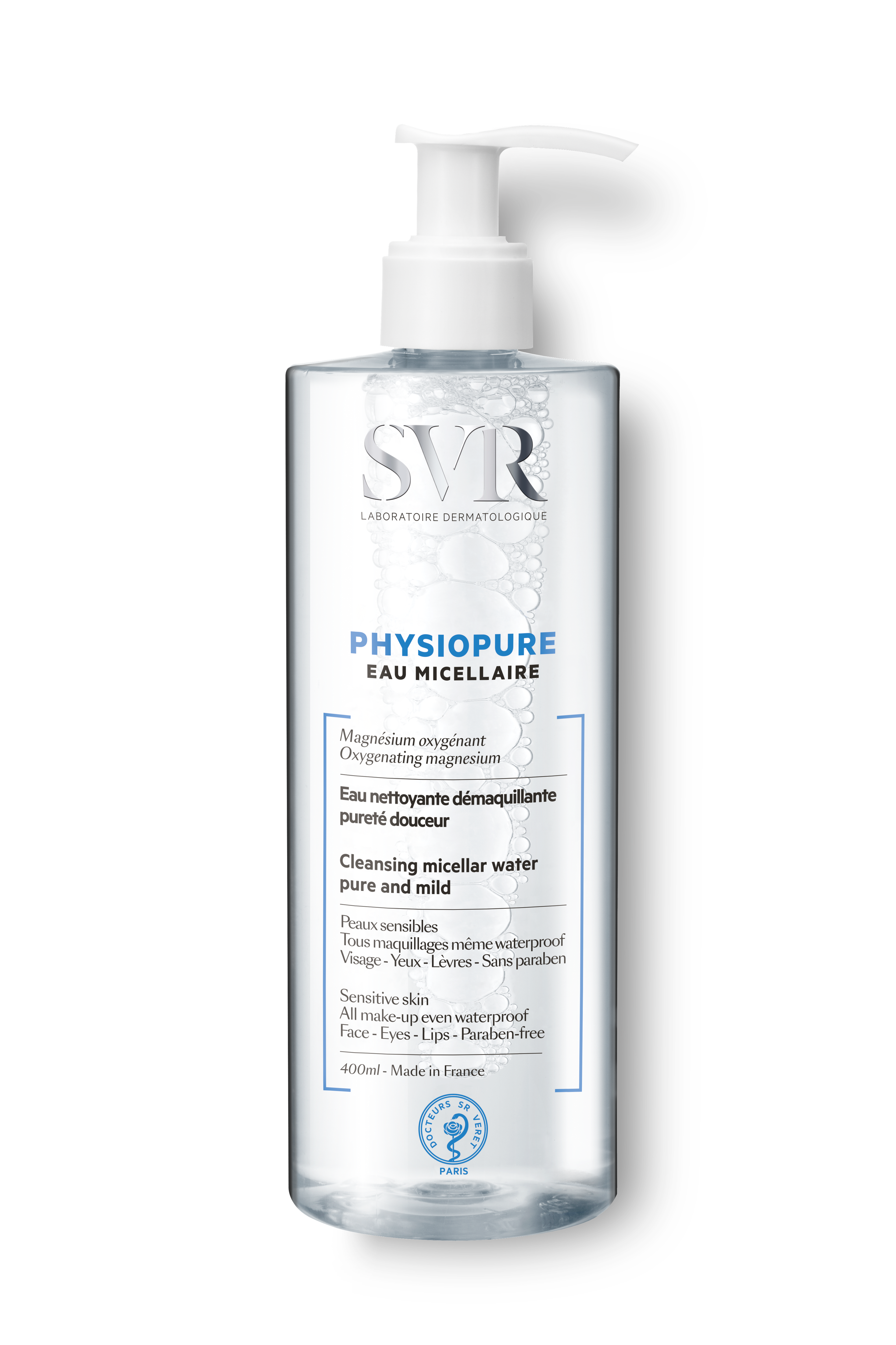 Laboratoire svr physiopure eau micellaire démaquillante 400ml - vue 2