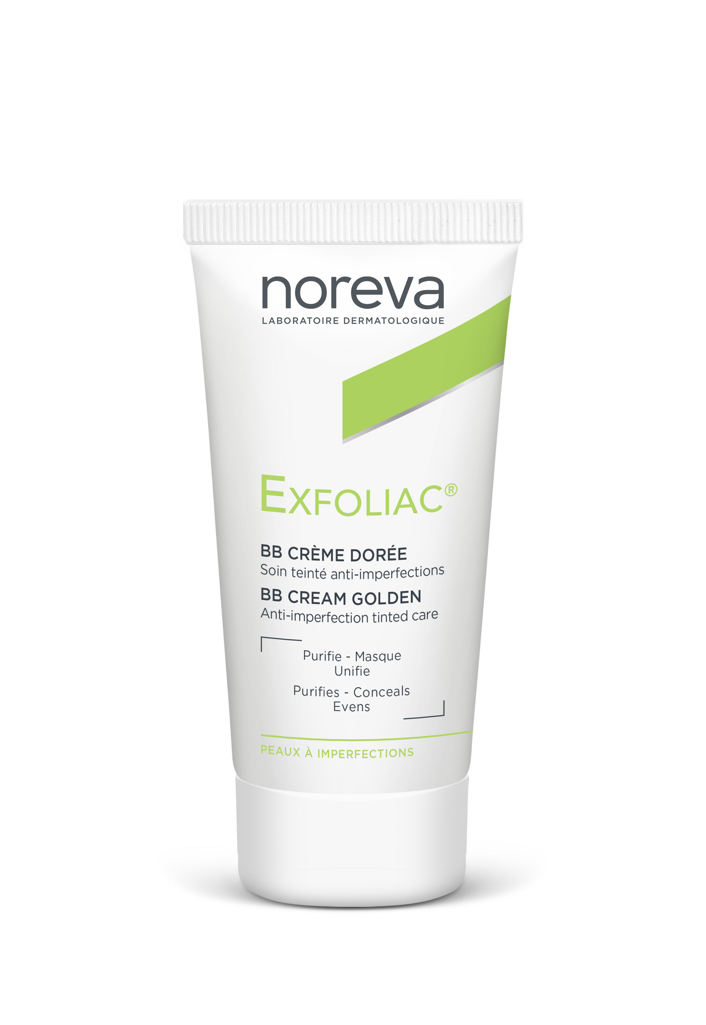 Noreva Exfoliac Anti-Imperfection Cream Tinted BB crème teinte Golden 30 ml