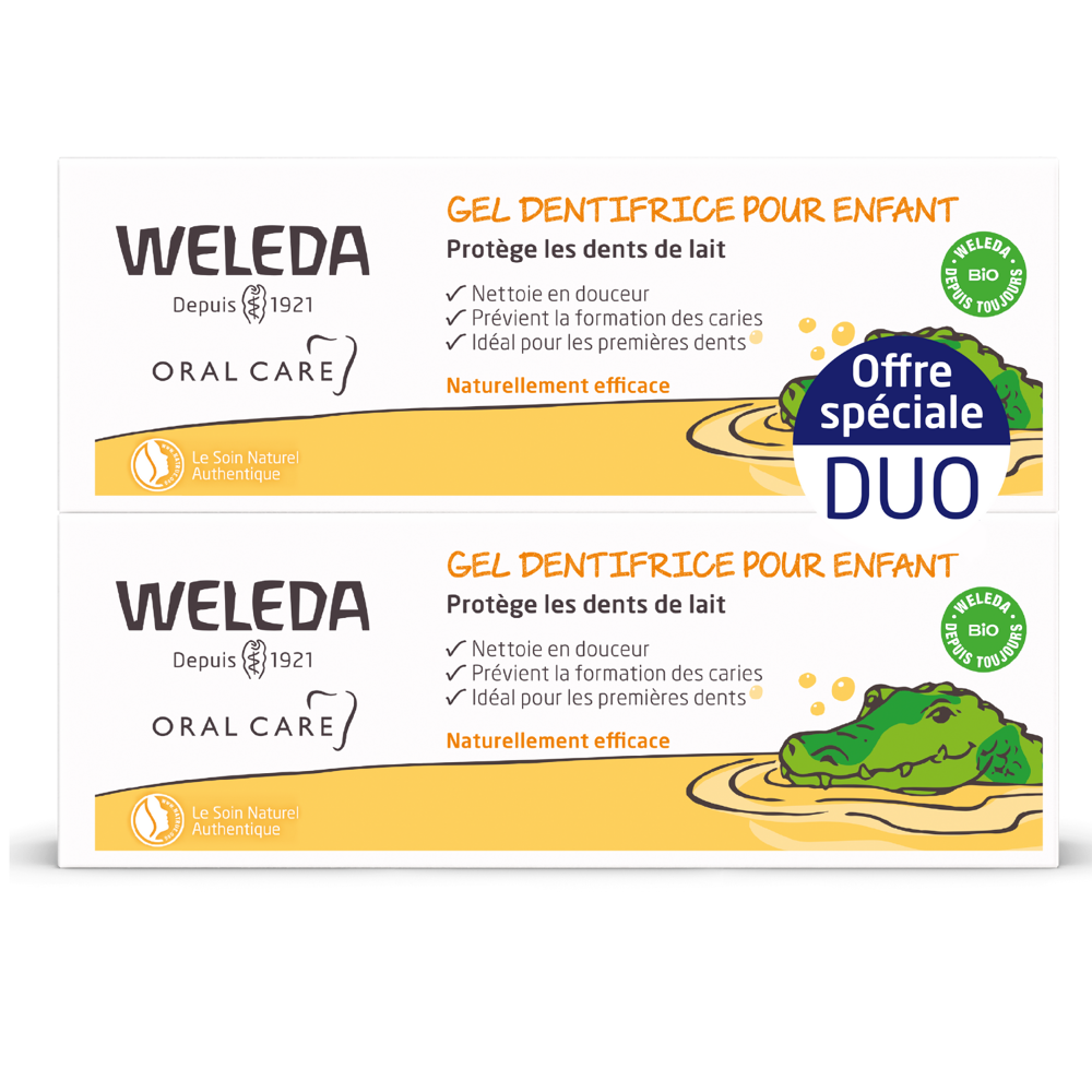 Gel dentifrice pour enfant 2x50ml