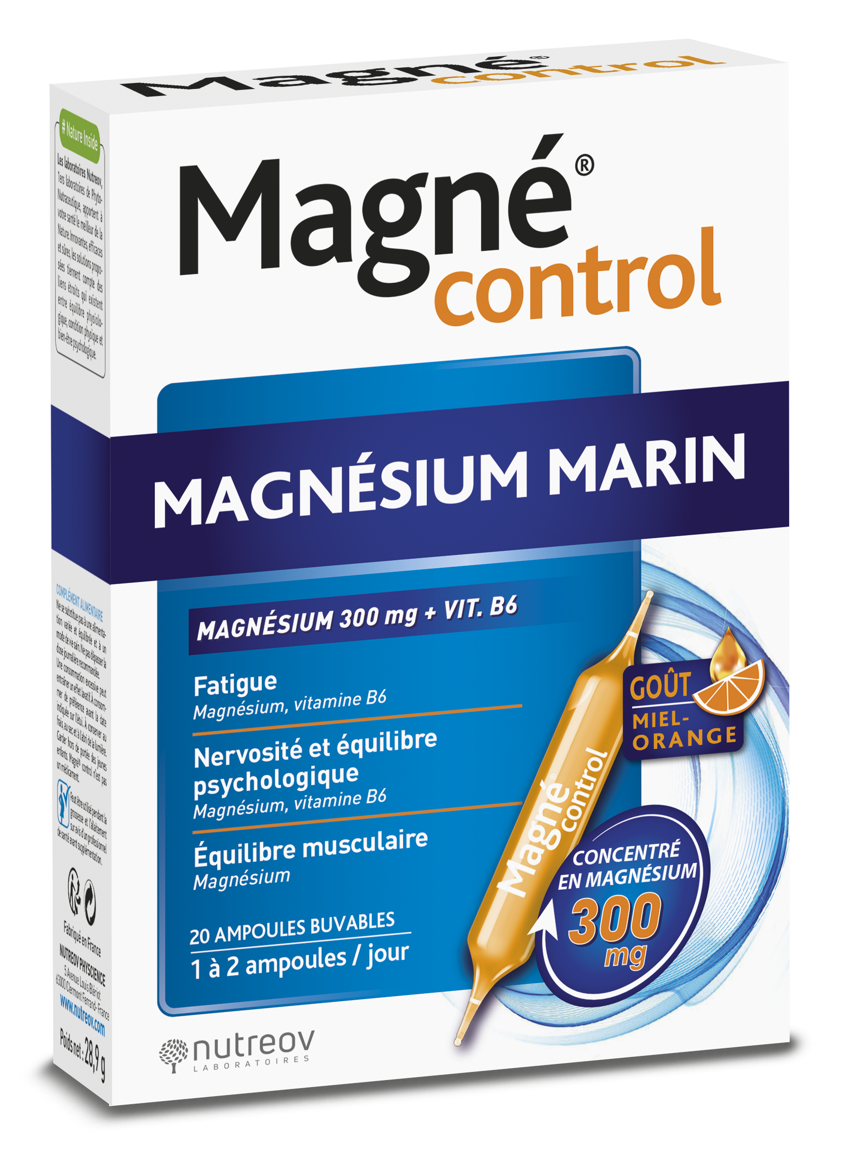 Magné control Magnésium Marin 20 ampoules