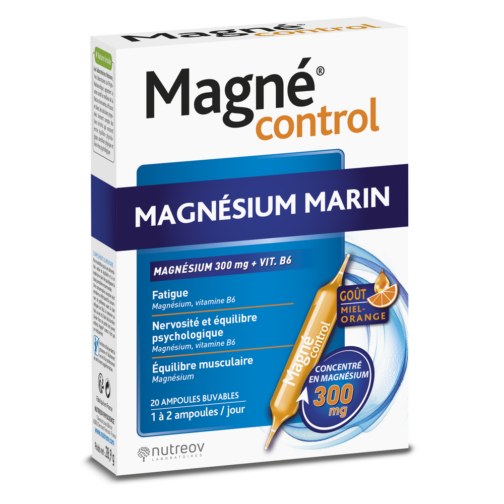 Magné control Magnésium Marin 20 ampoules