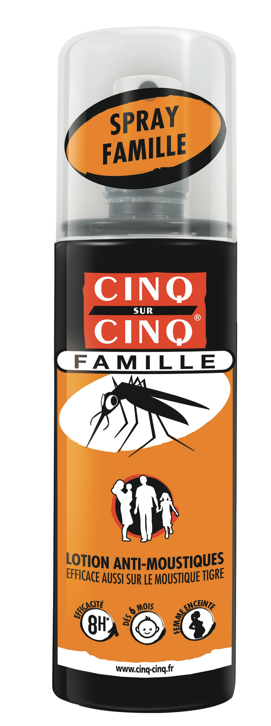 Lotion Anti moustiques Famille Cinq Sur Cinq Le Spray De 100ml - vue 2