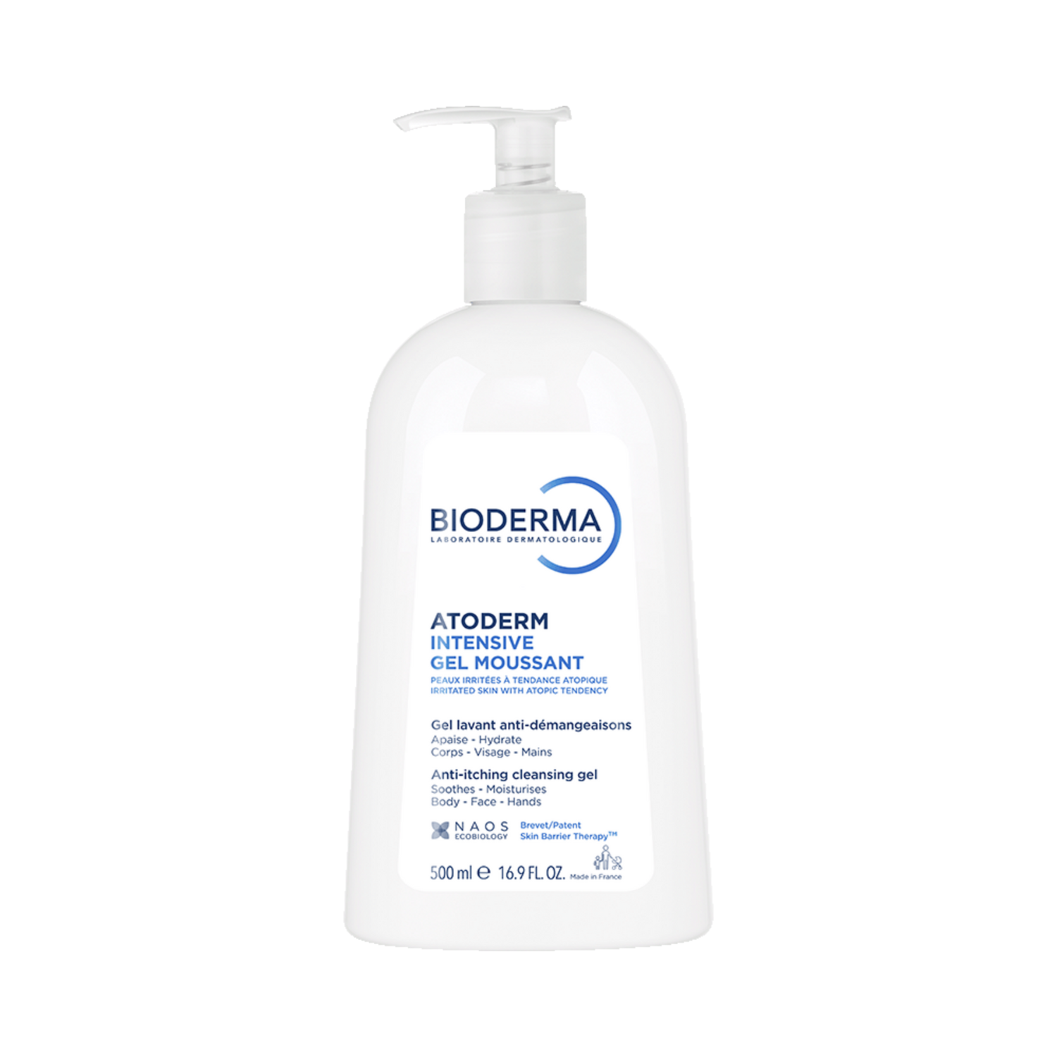 BIODERMA Atoderm Intensive Gel Moussant Gel Nettoyant Apaisant PurifiantRelipidant 500 ml - vue 9