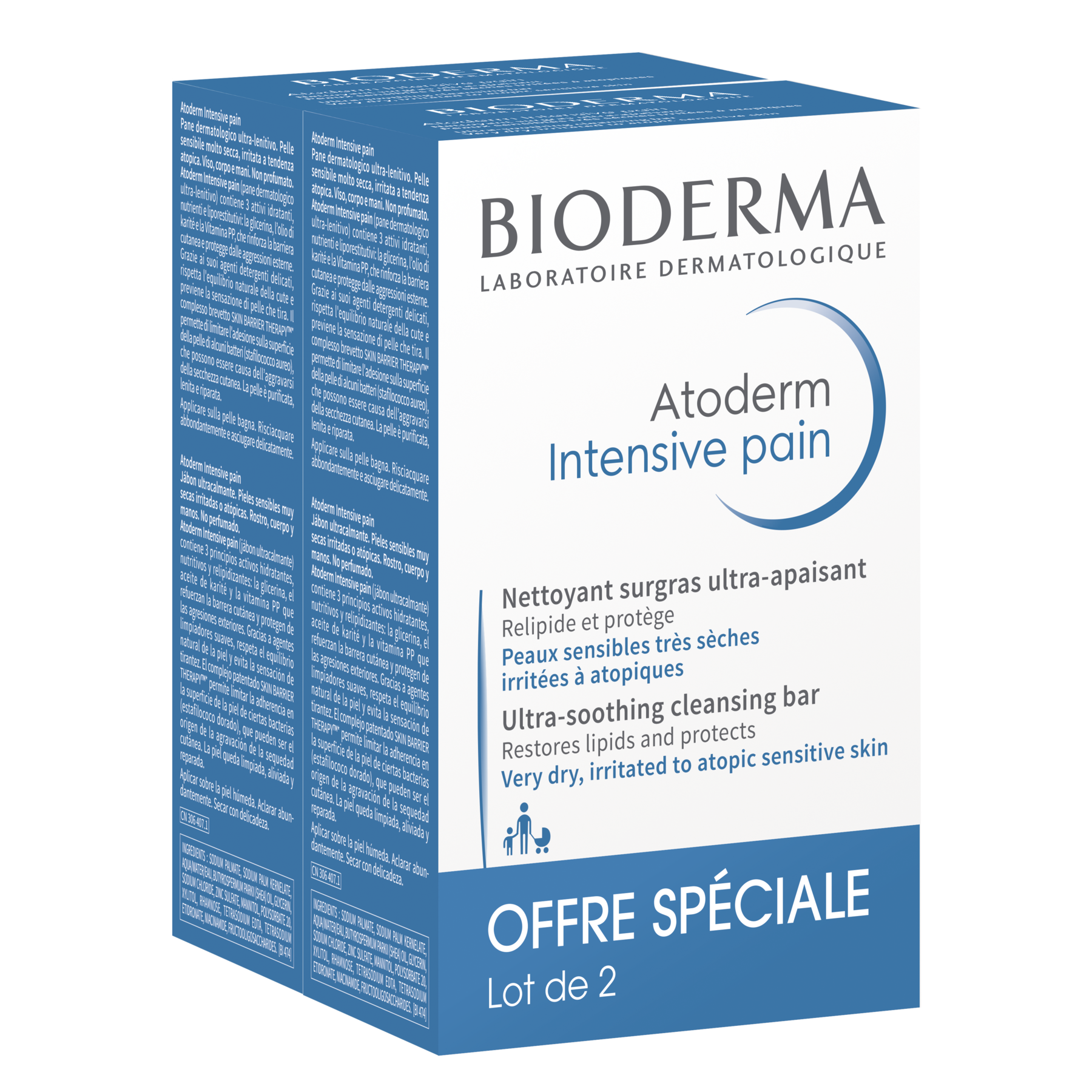 Bioderma Atoderm Pain Surgras Lot de 2 x 150 g - vue 2