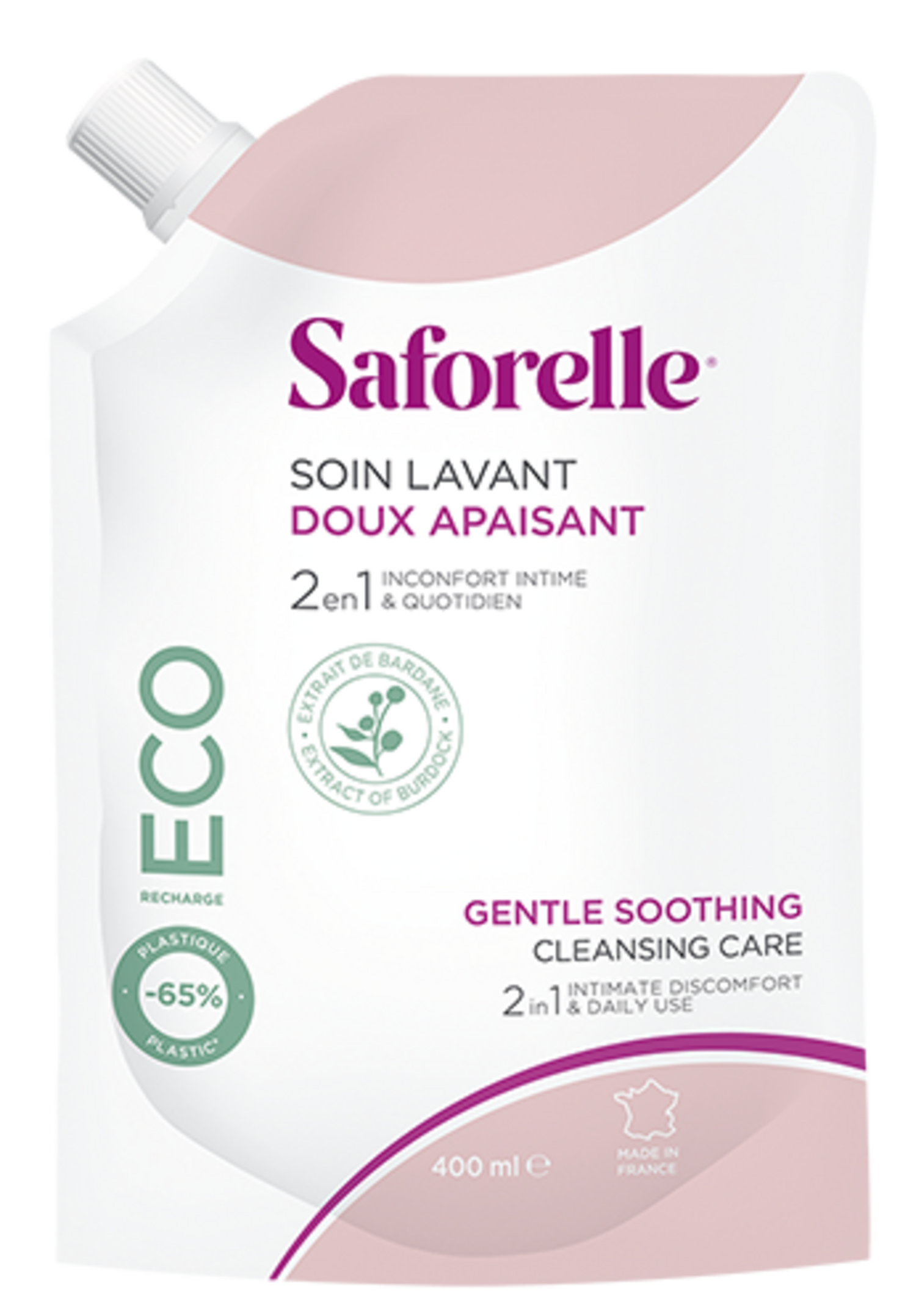 Soin lavant doux eco recharge 400ml