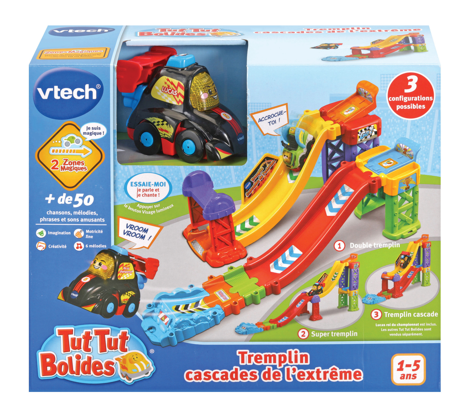 TUT TUT BOLIDES TREMPLIN CASCADES DE 'EXTRÊME +LUCAS ROI DU CHAMP