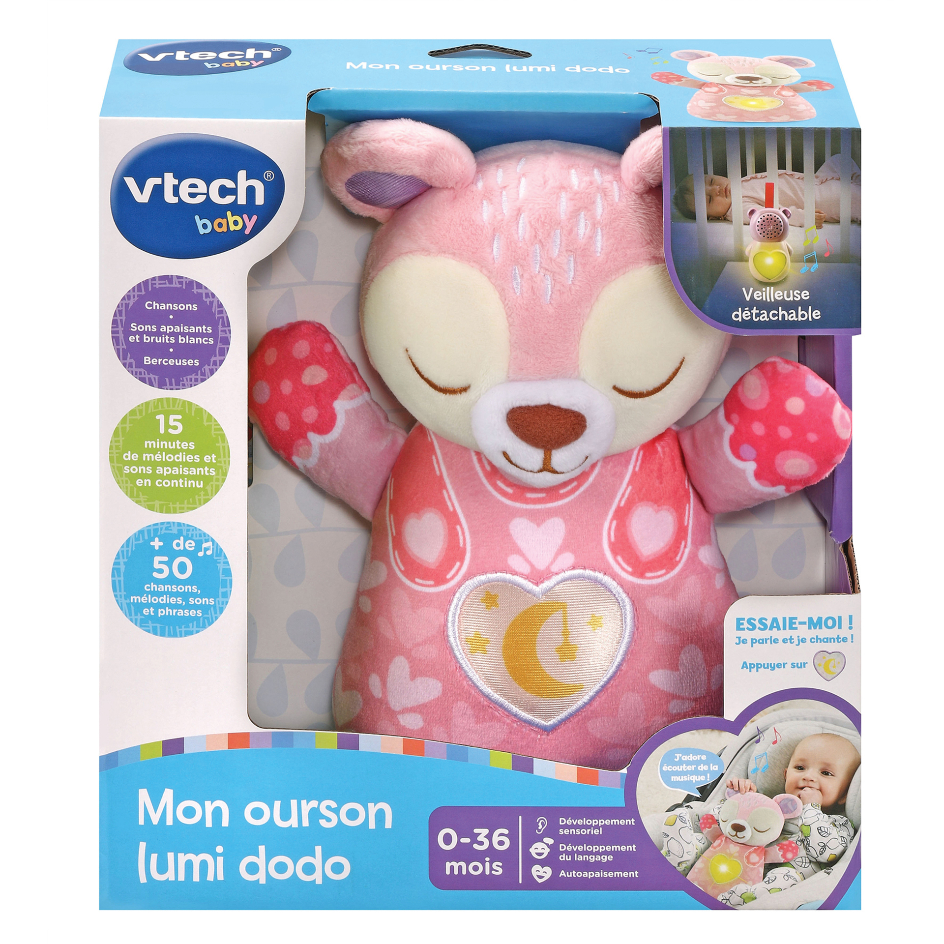 Peluche Mon Ourson Lumi Dodo Vtech La Peluche - vue 3